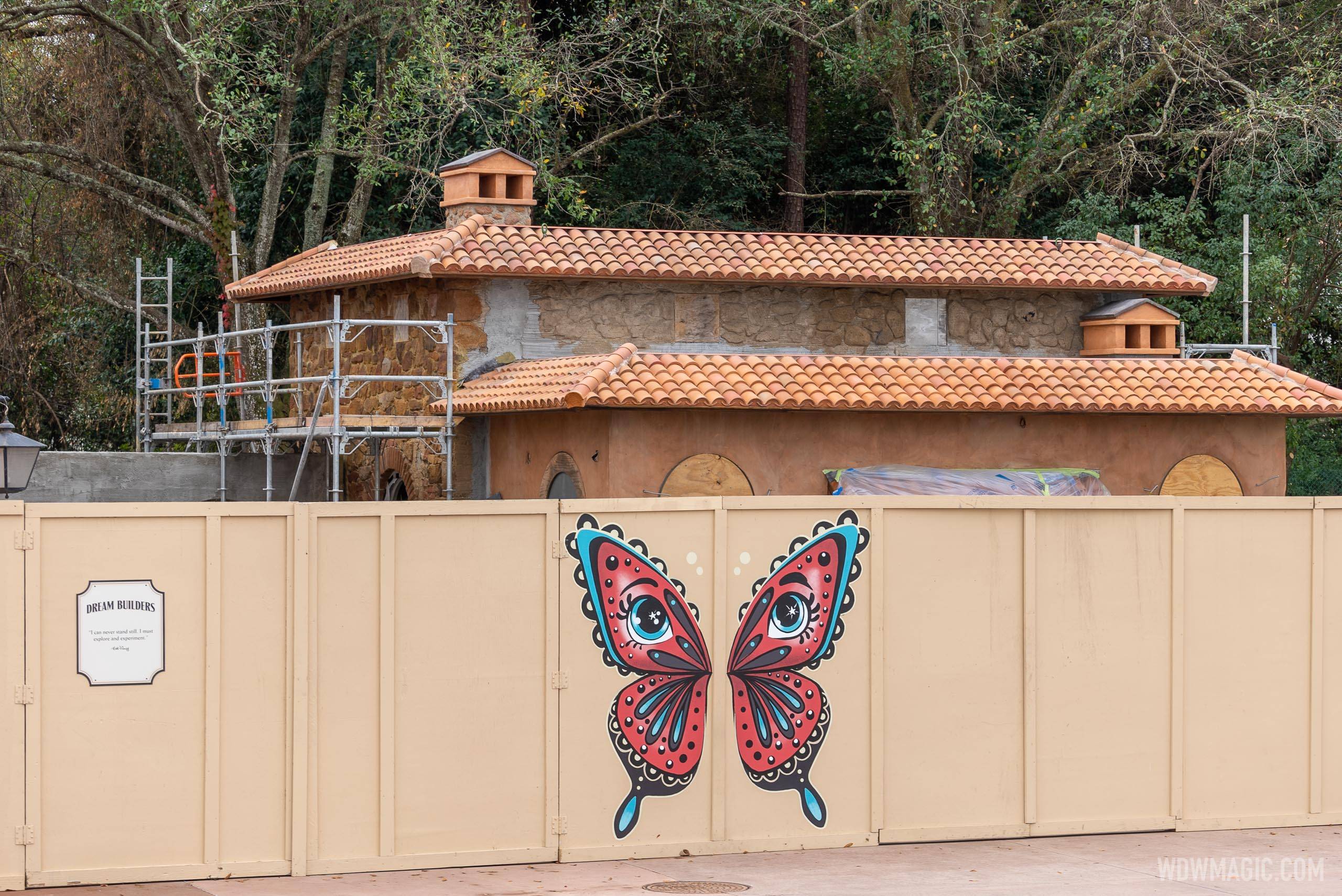 PHOTOS - Gelateria Toscana construction at EPCOT's Italy pavilion