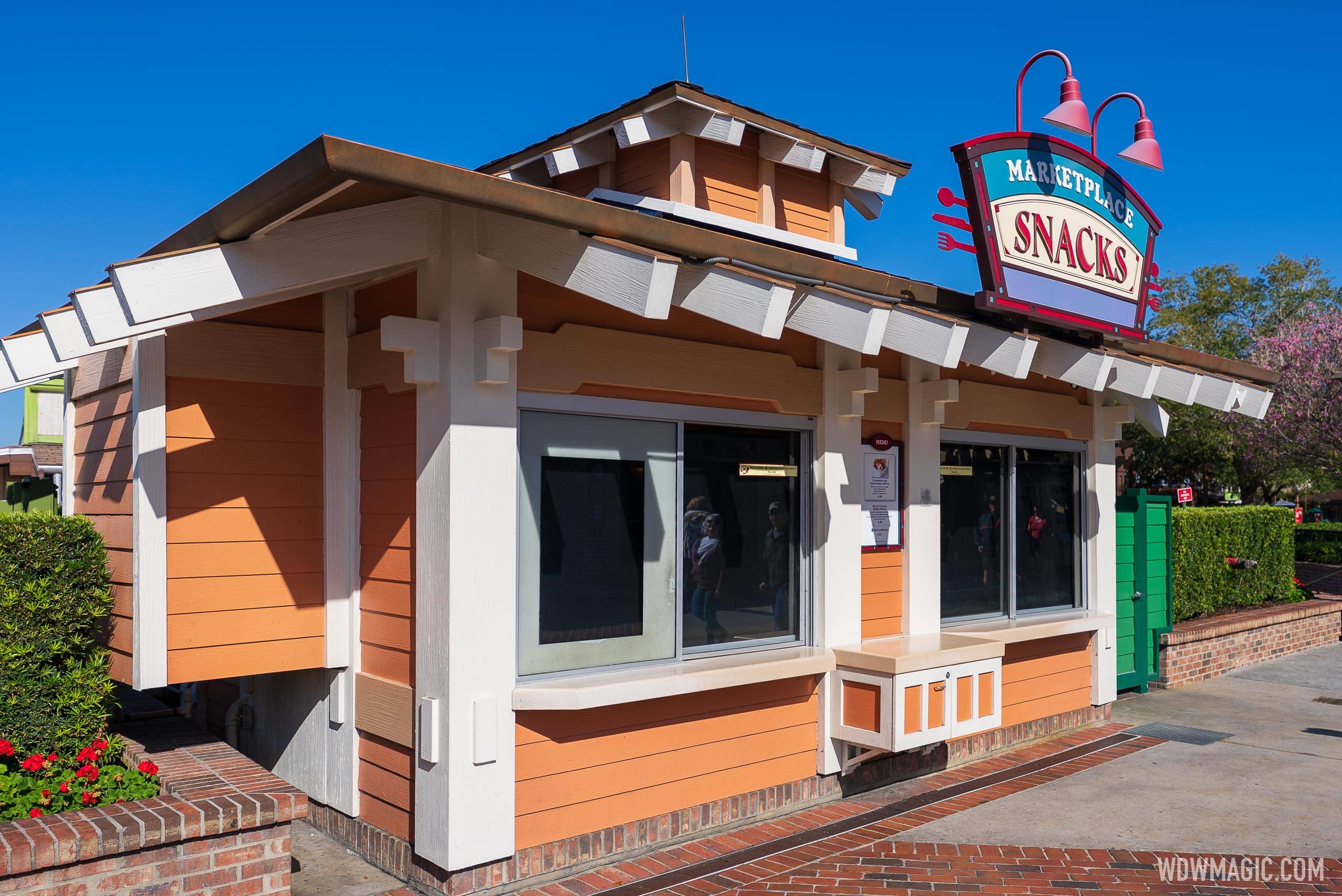 New menu at Marketplace Snacks as Dole Whips move to the new 'Swirls on the Water'