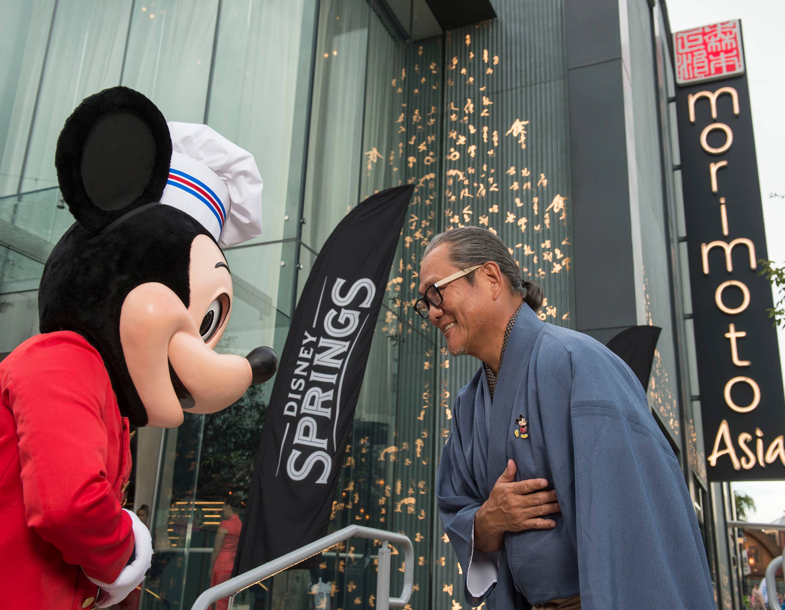 VIDEO - Iron Chef Morimoto joins Disney leaders to officially open Morimoto Asia at Disney Springs