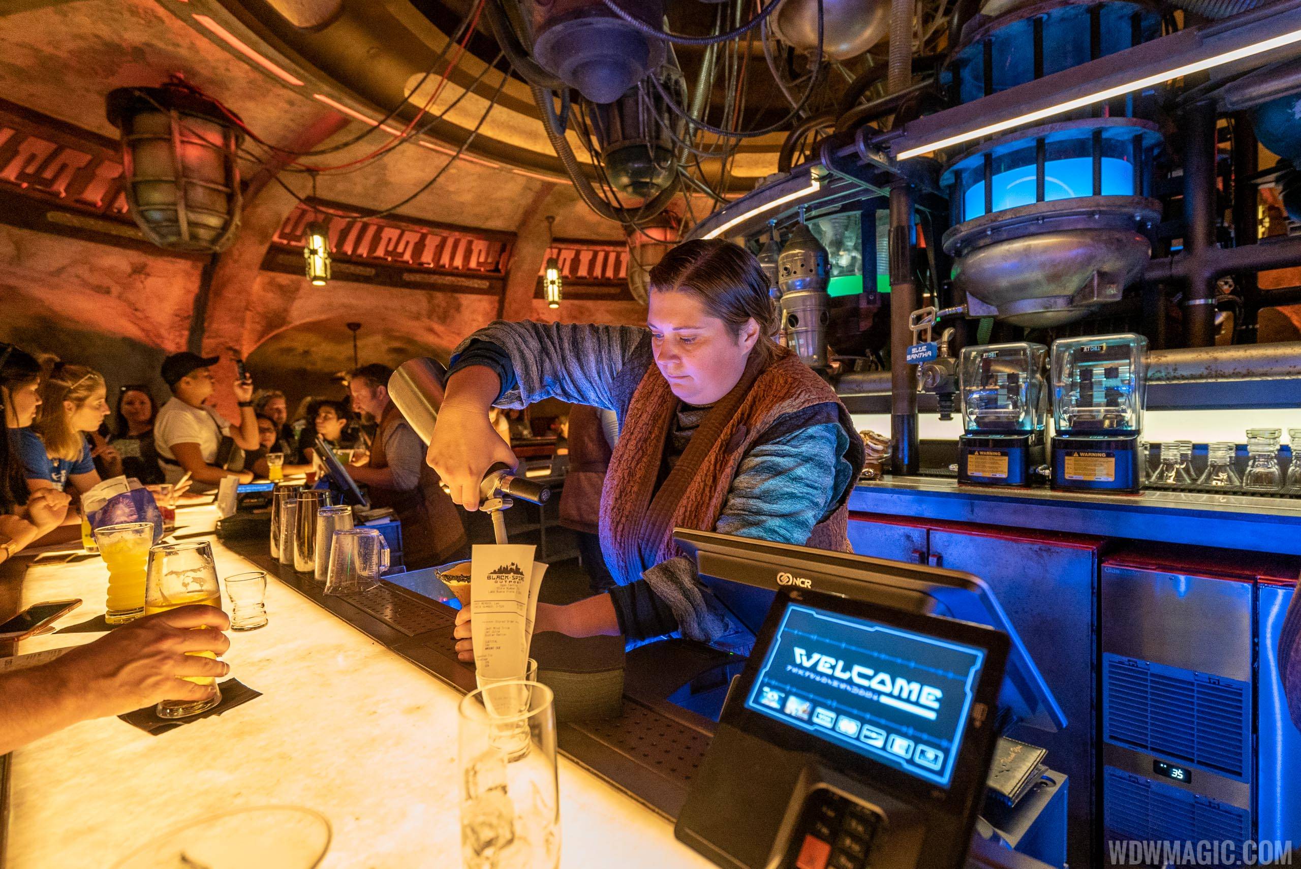 Adults Trying Out Oga's Cantina Star Wars Bar — Cost, Photos, Review