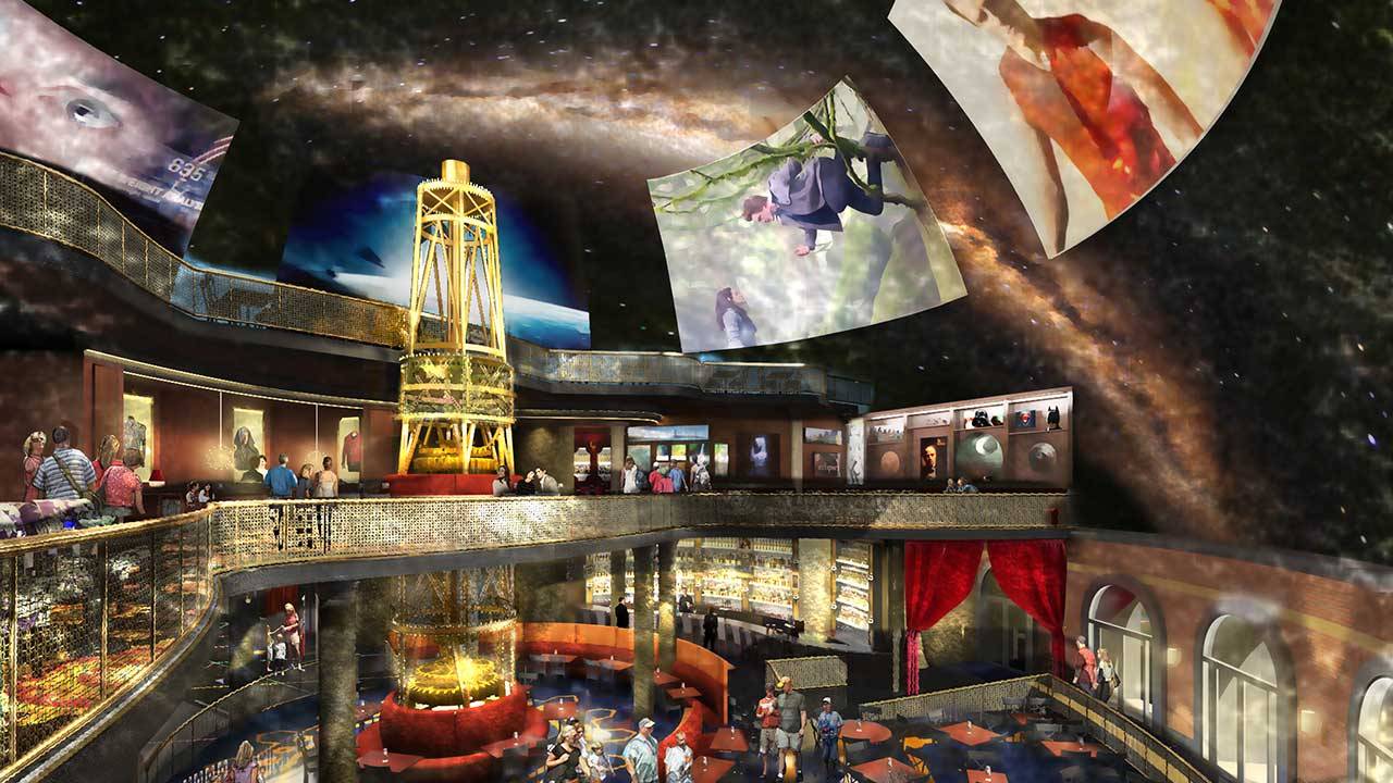 Concept art of the new-look Planet Hollywood Observatory 