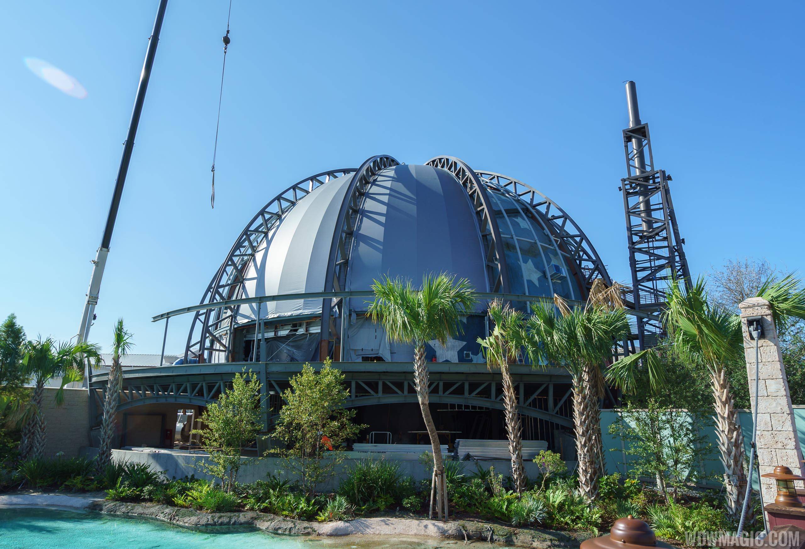 PHOTOS - New fabric outer skin for the upcoming Planet Hollywood Observatory