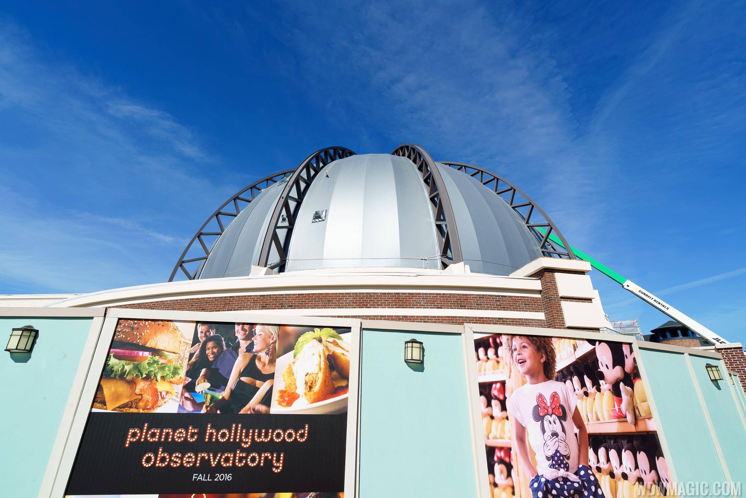Planet Hollywood Observatory construction