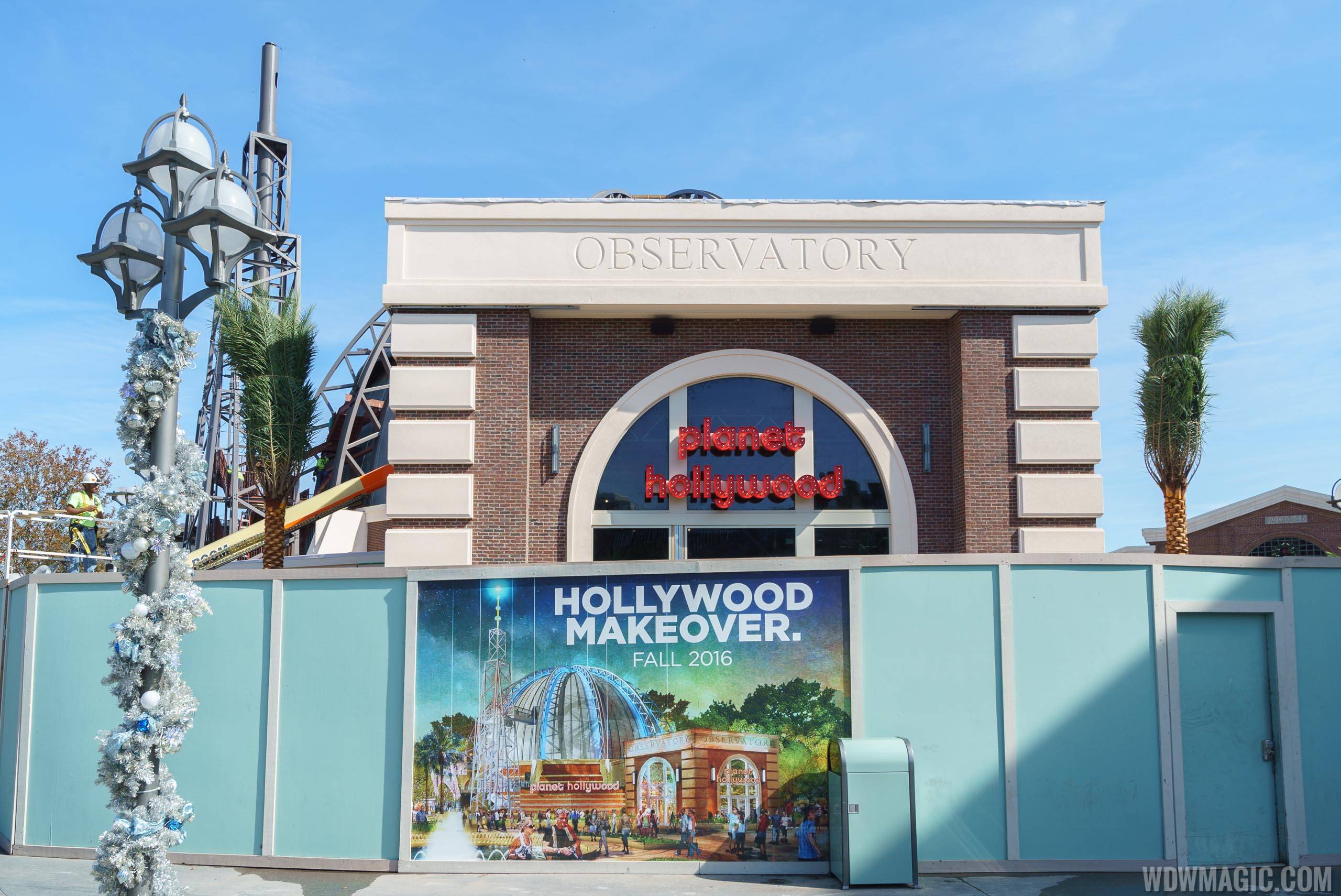 Planet Hollywood Observatory construction