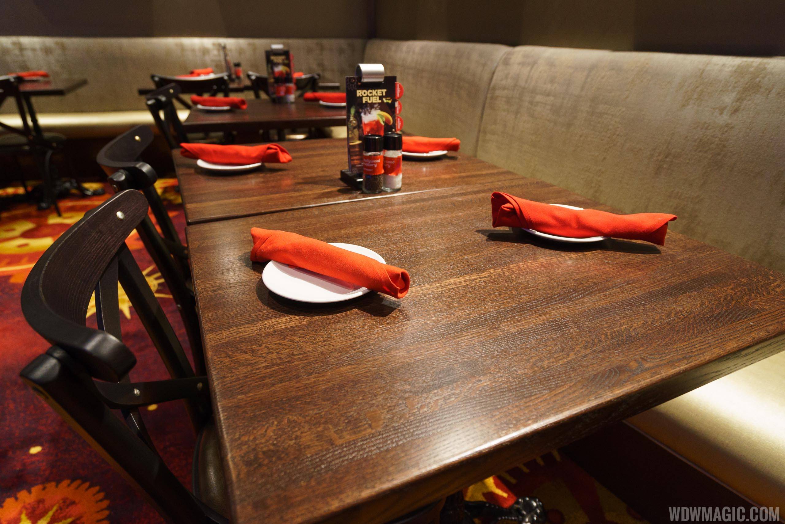 Planet Hollywood Observatory - Dining table