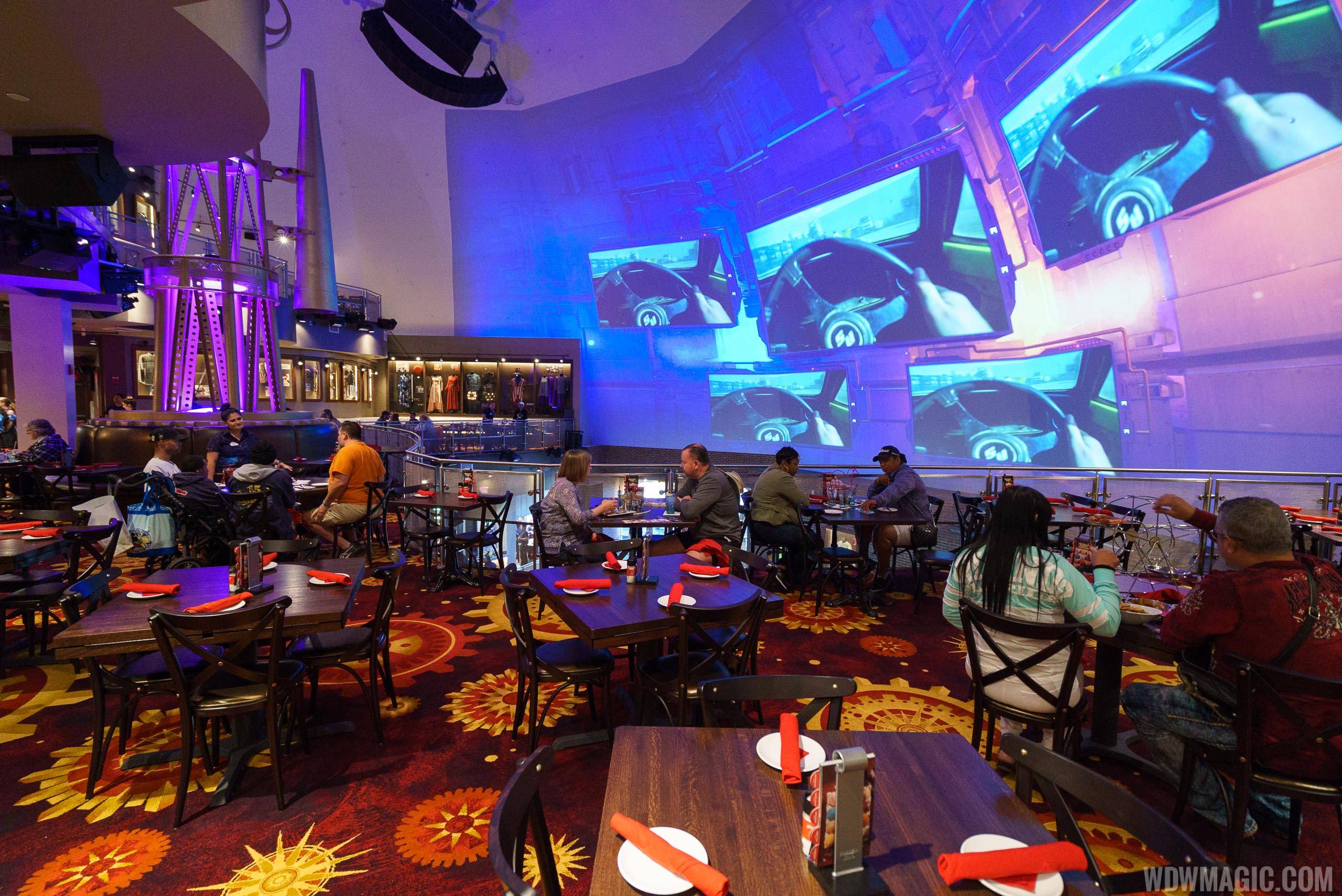 Planet Hollywood Observatory - Second level dining area