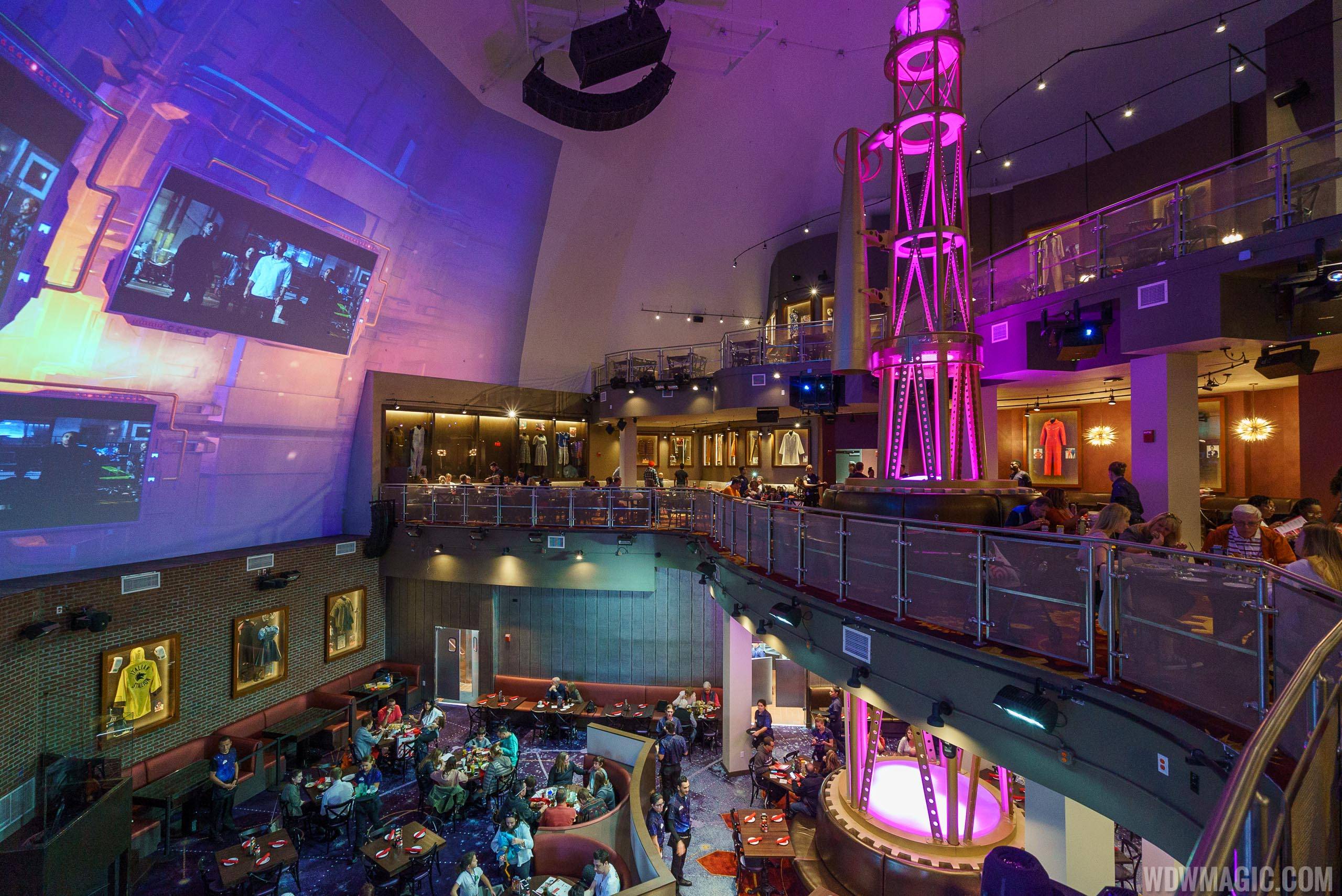 Planet Hollywood Observatory - View of all three dining levels
