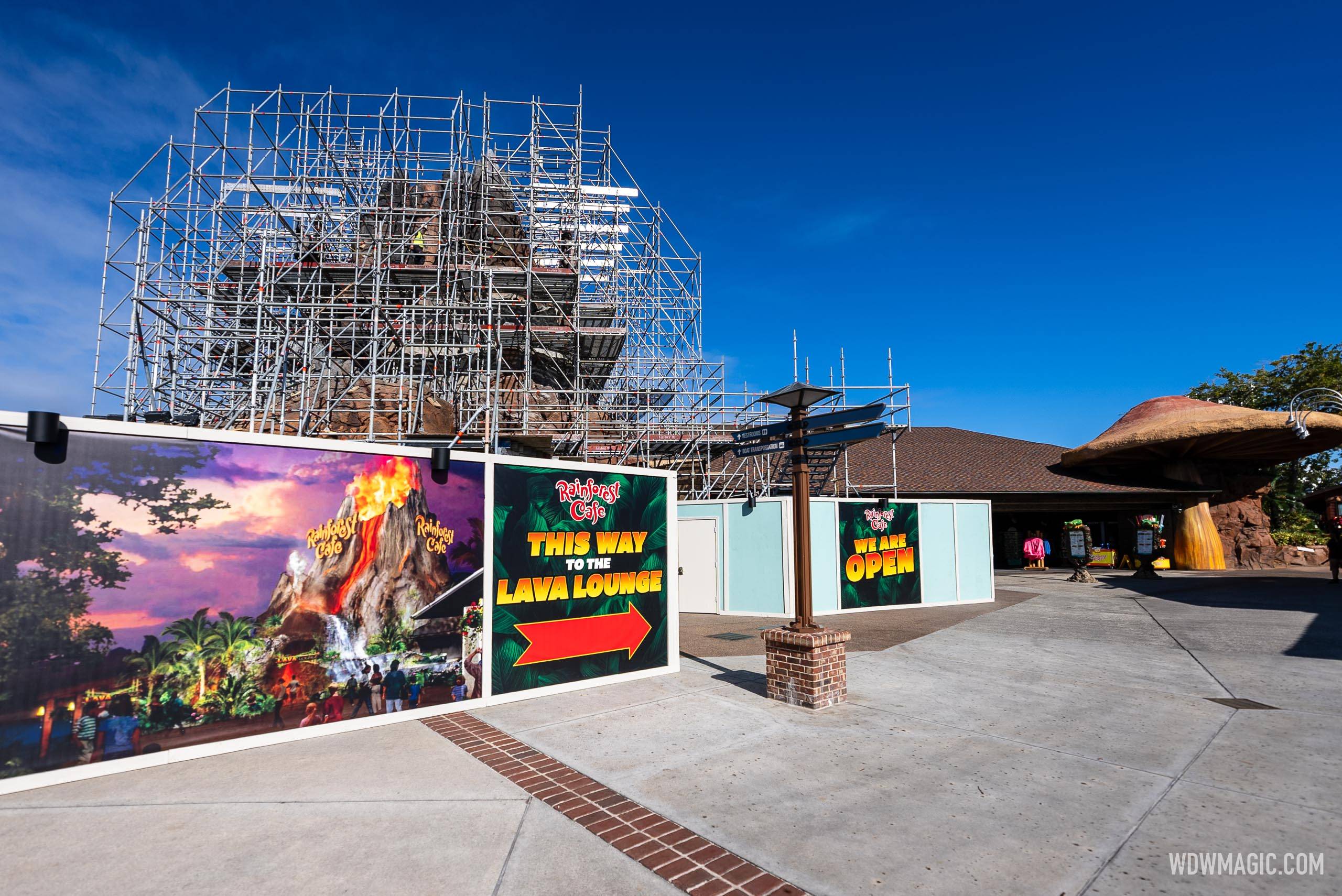 Rainforest Cafe Disney Springs refurbishment - October 26 2023