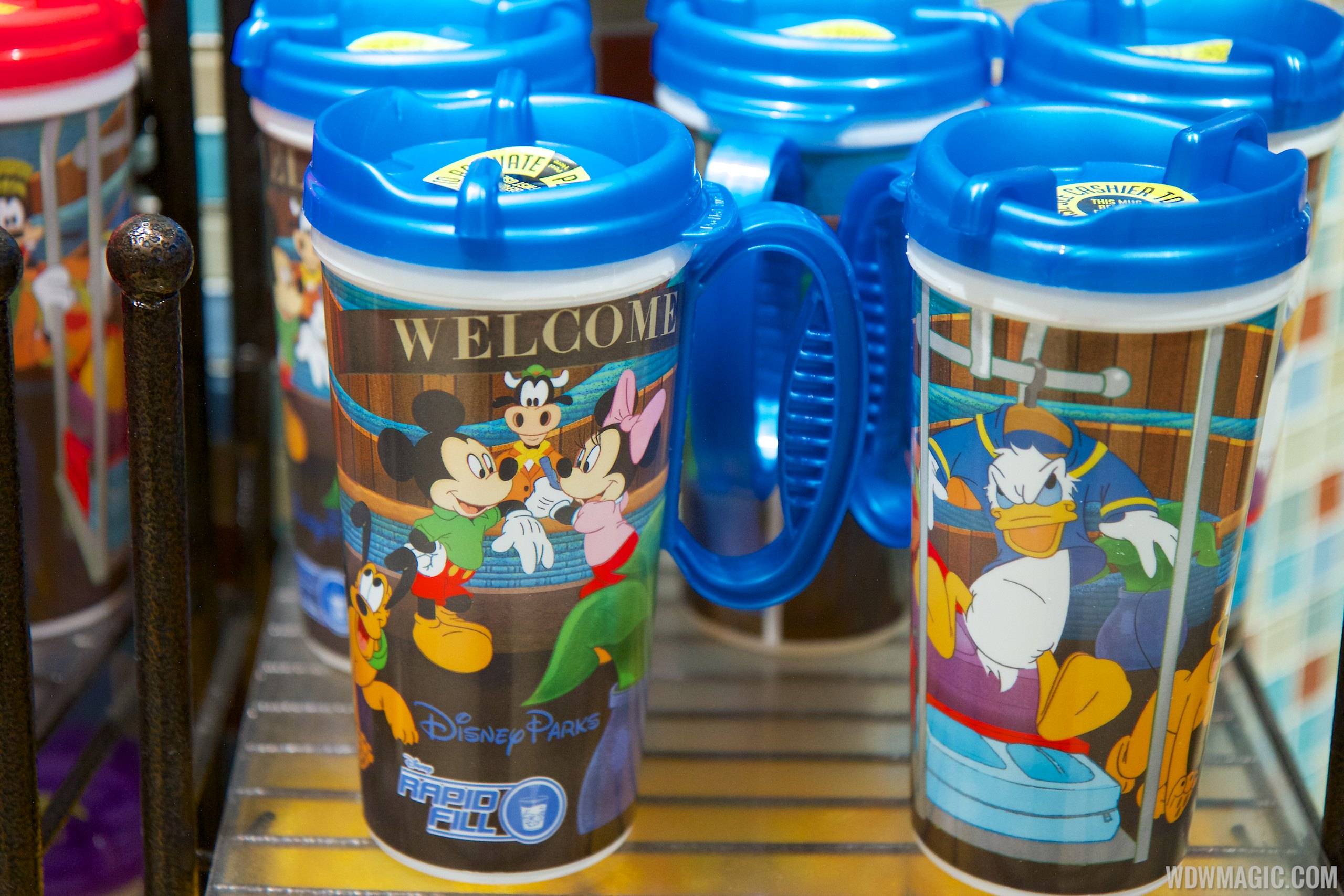 PHOTOS - New look Rapid Fill refillable mugs now appearing at resort quick service locations