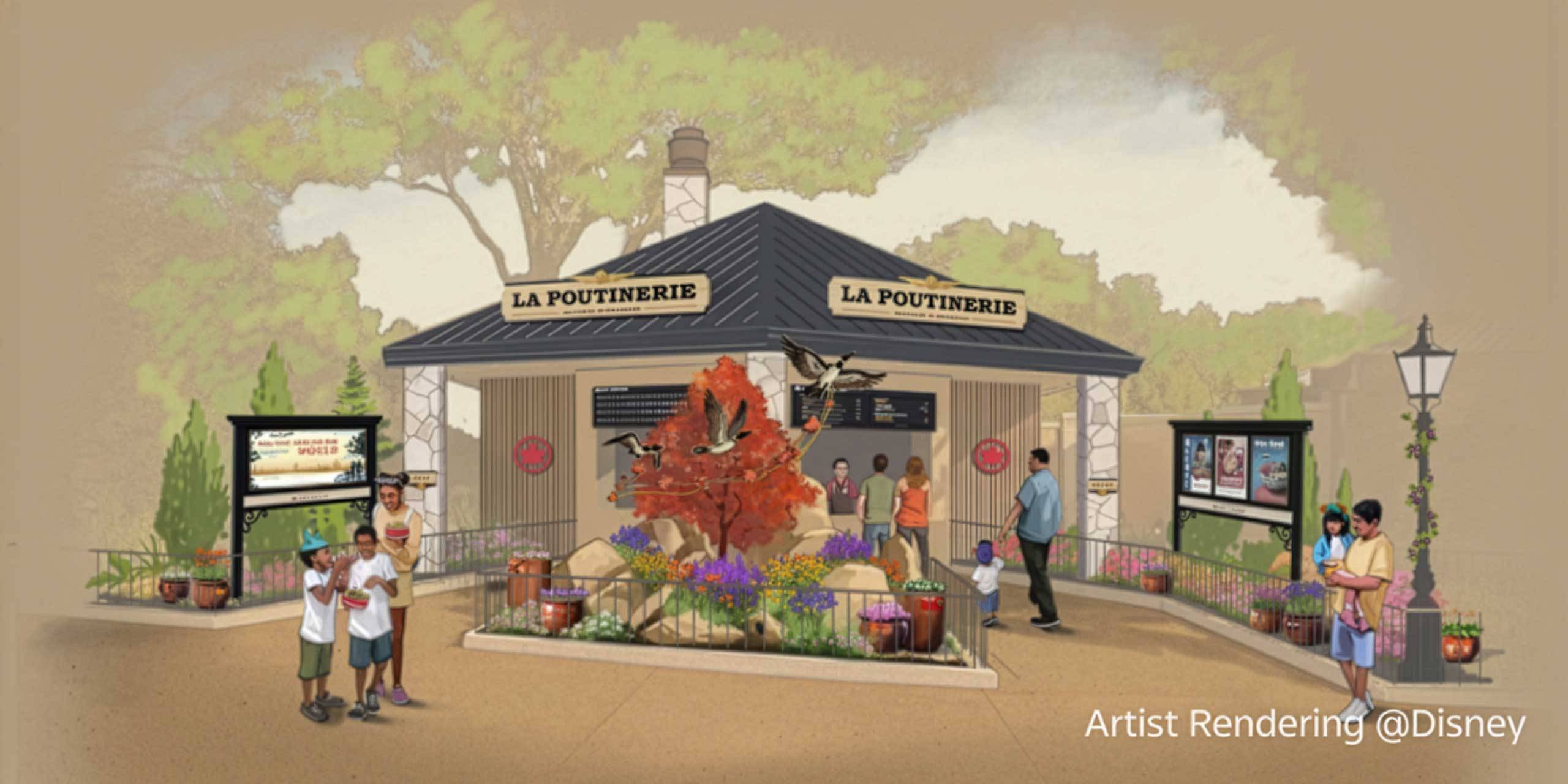 La Poutinerie Concept Art Revealed for EPCOT