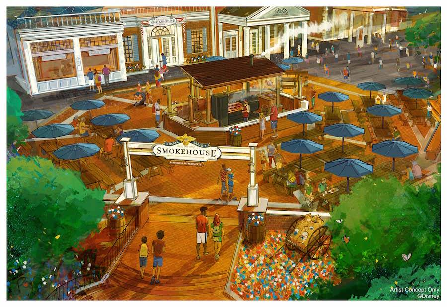PHOTOS - Sam Eagle from the Muppets to play starring role in the upcoming Regal Eagle Smokehouse at Epcot