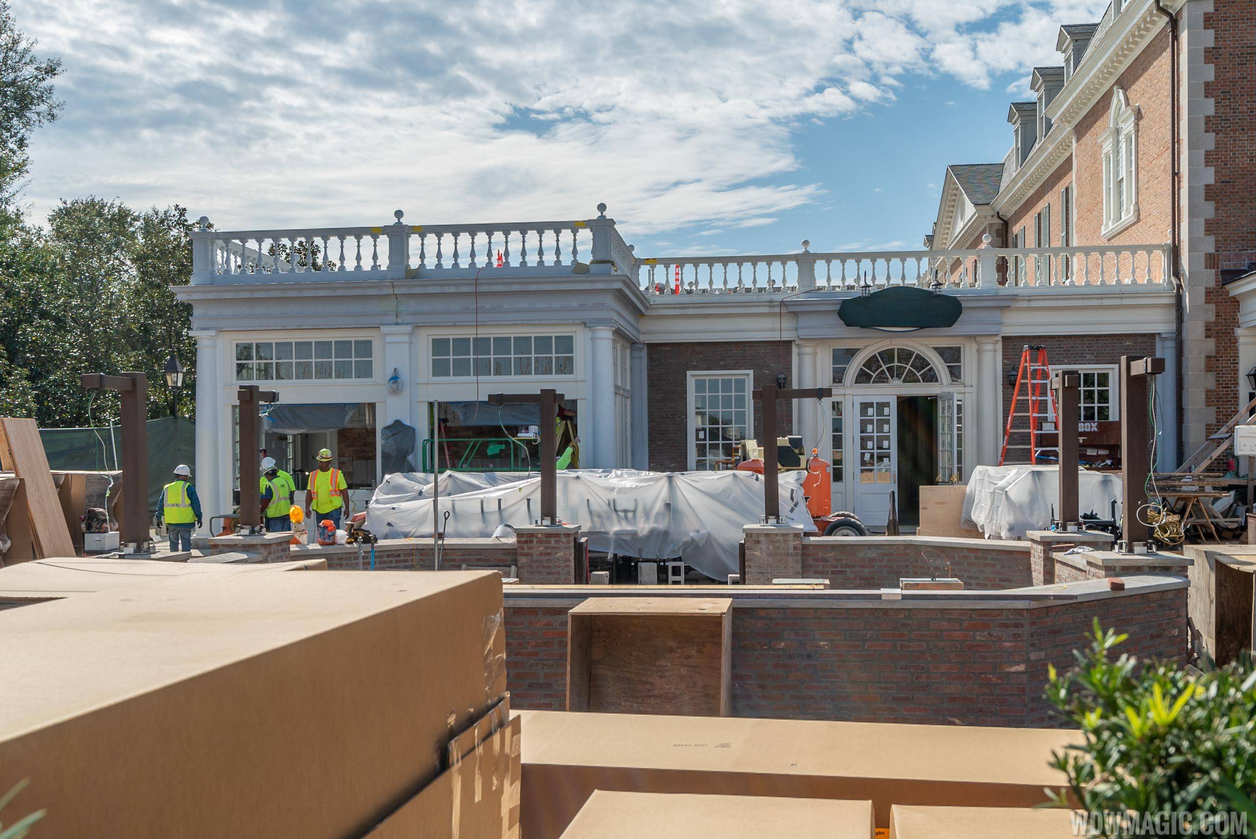PHOTOS - Smoker area construction well underway at the Regal Eagle Smokehouse in Epcot