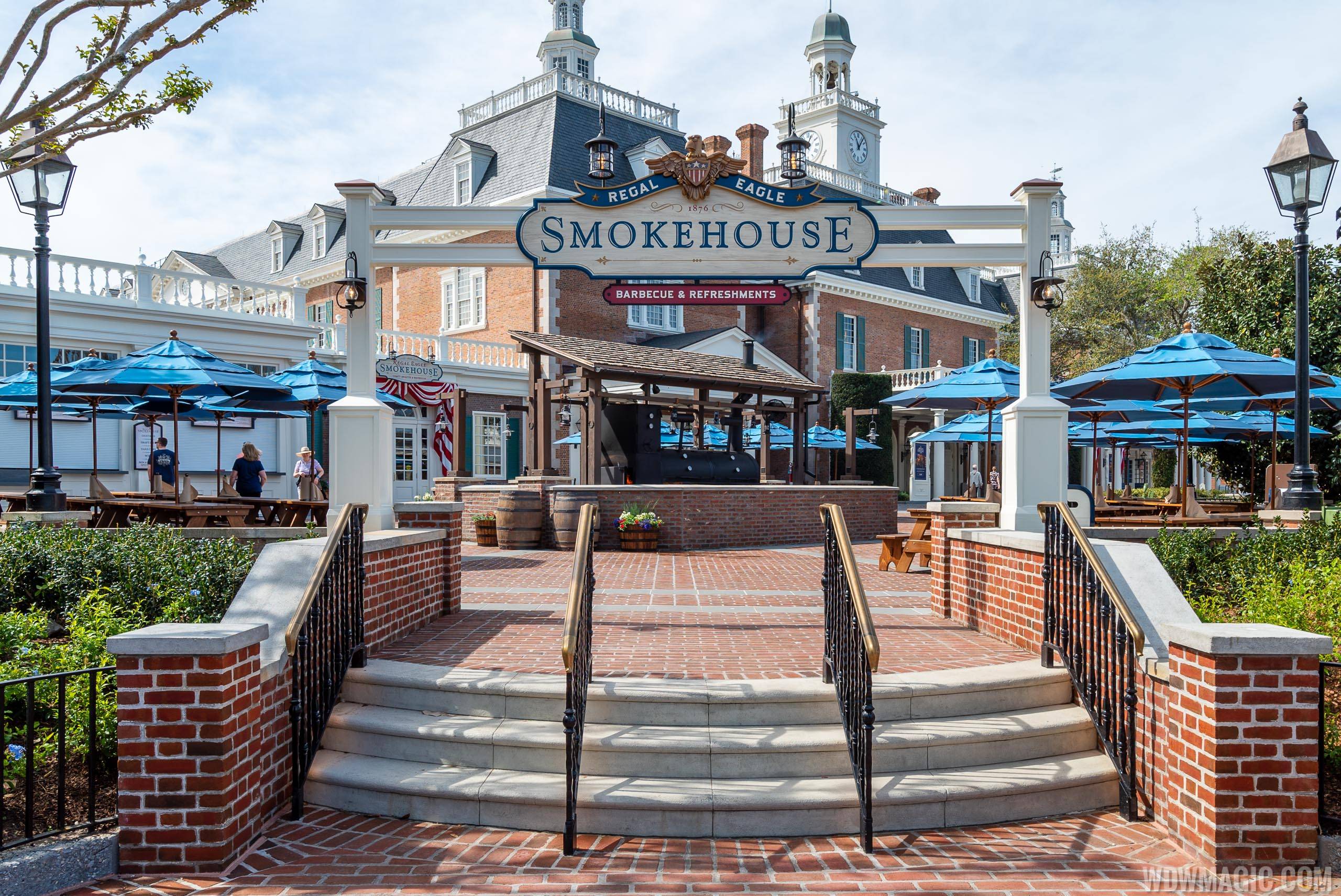 The new Regal Eagle Smokehouse looks like it will reopen with Epcot on July 15