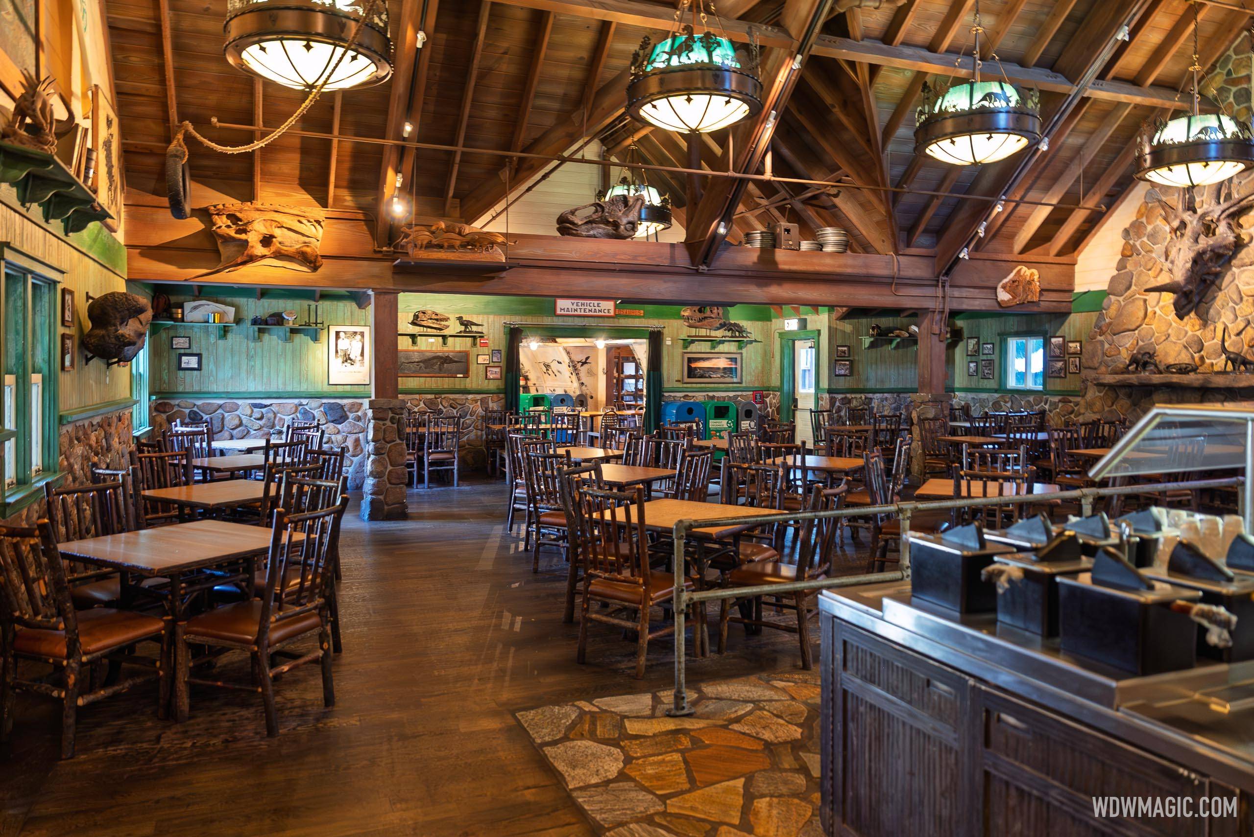 Restaurantosaurus at Disney's Animal Kingdom offering breakfast during the Christmas period