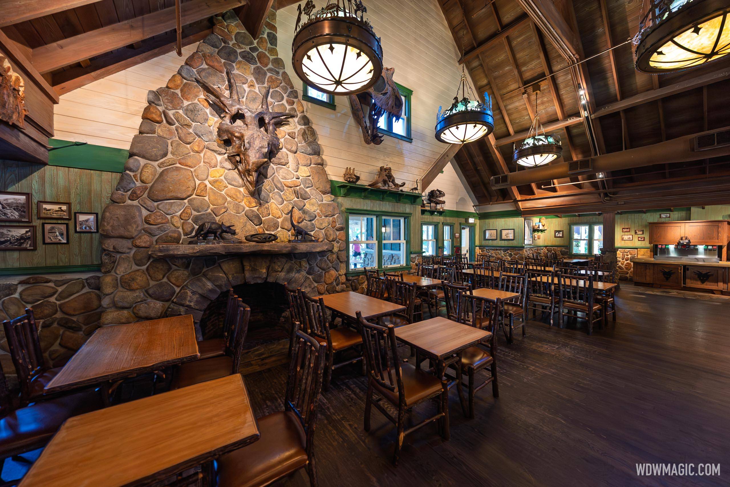 Restaurantosaurus at Disney's Animal Kingdom offering breakfast during the Christmas period