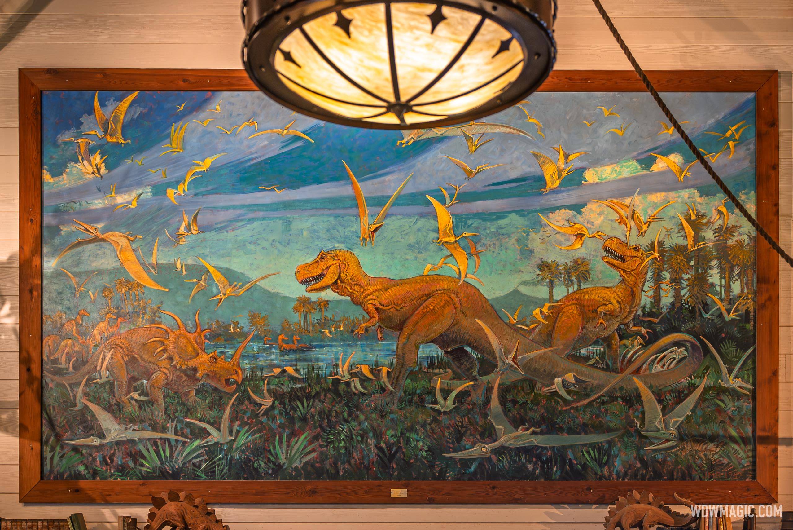 Joe Rohde Painting in Restaurantosaurus