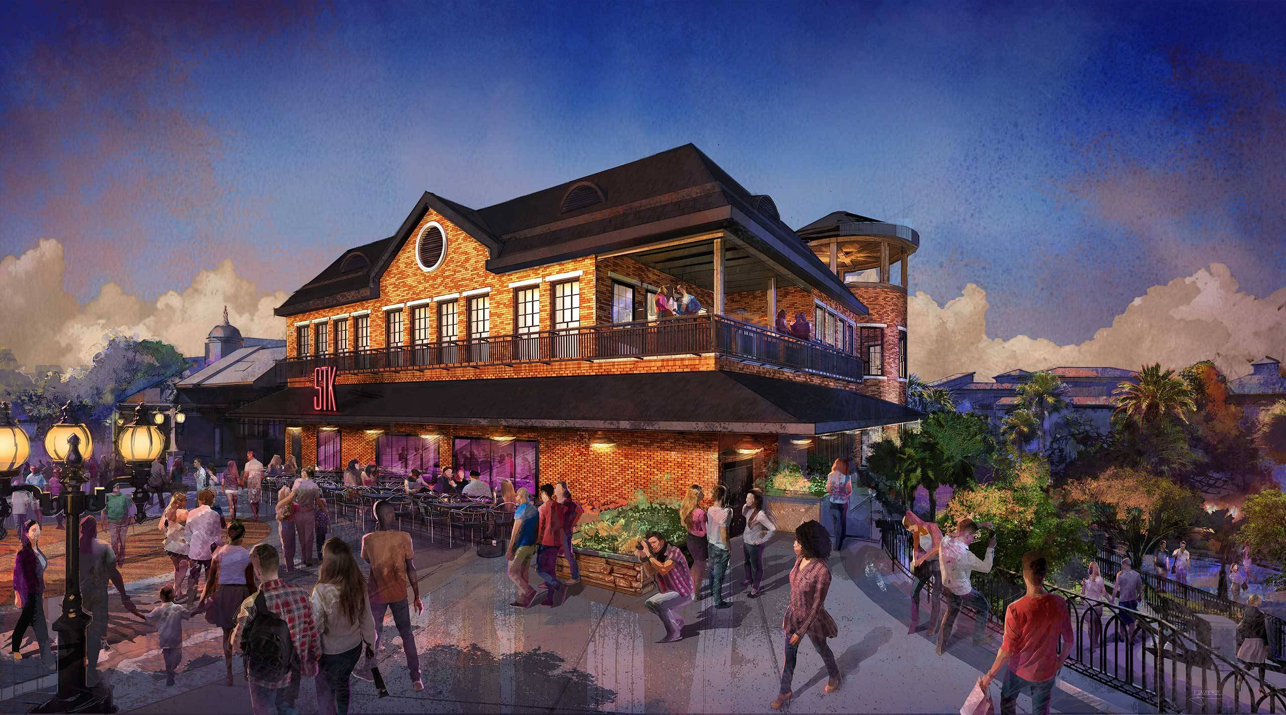 PHOTO - New rendering gives a first look at the new STK Orlando restaurant coming to Disney Springs later this year
