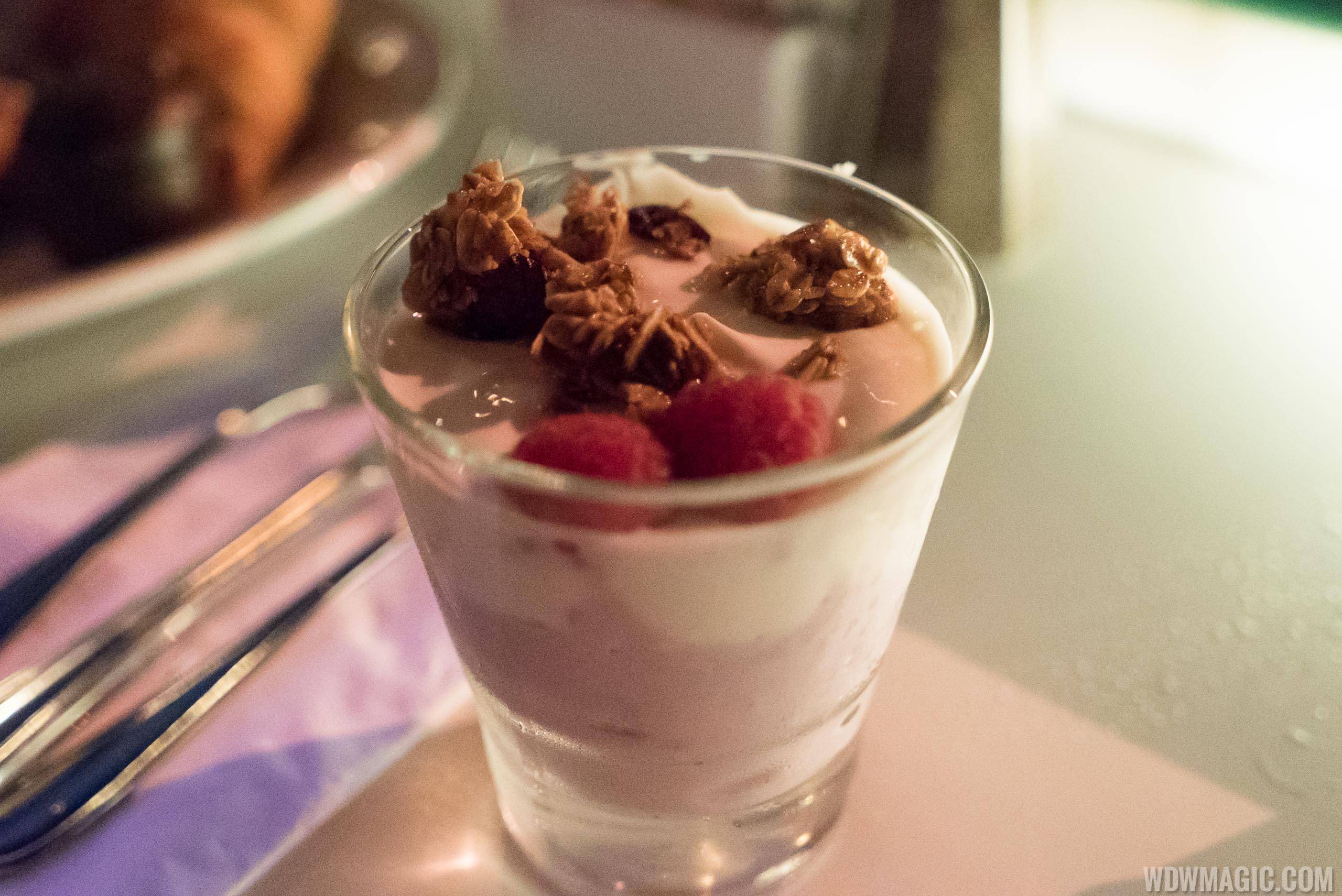 Sci-Fi Dine-In breakfast - Starter - Yogurt Parfait with Fresh Berries and House-made Granola