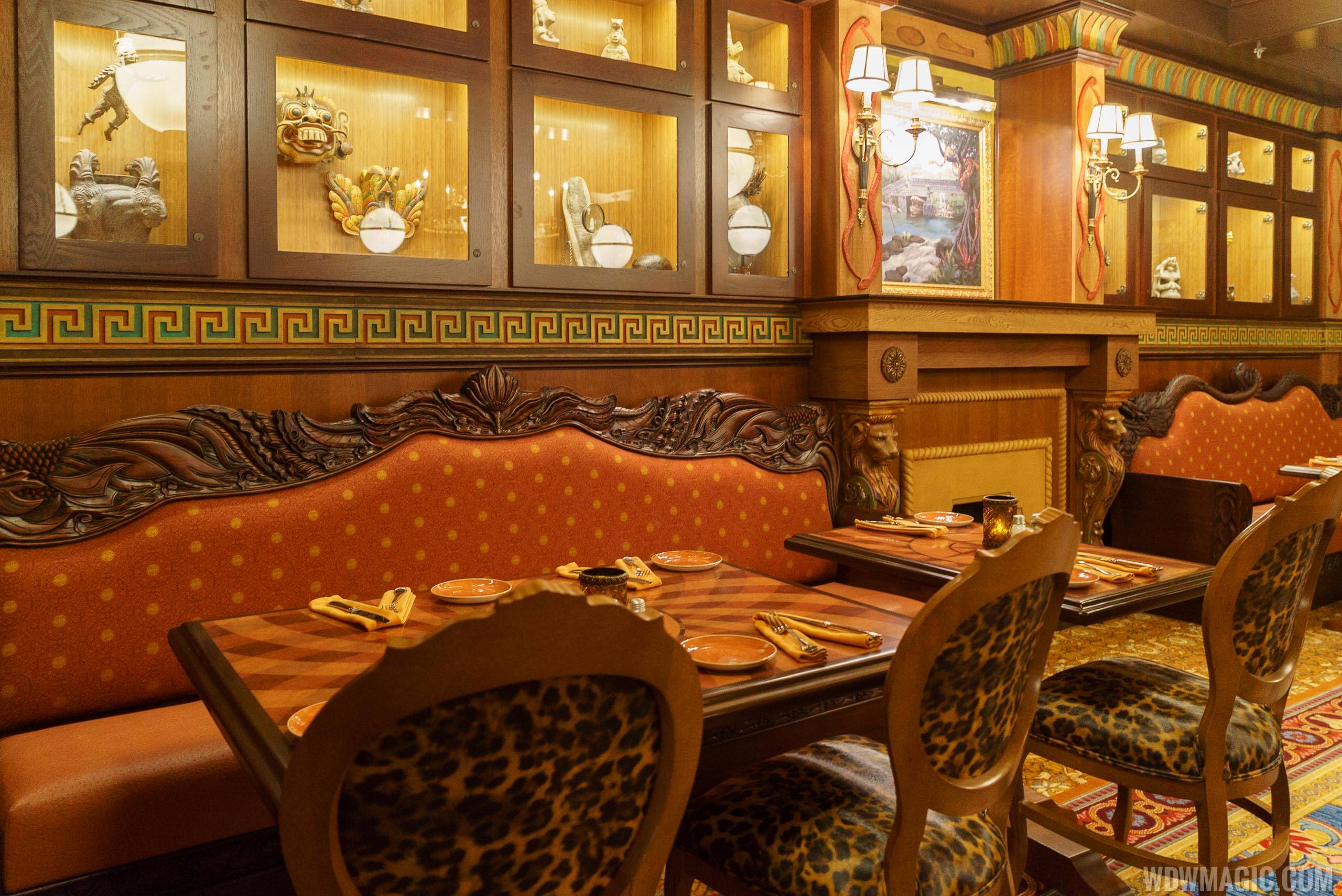 Jungle Cruise Skipper Canteen - S.E.A. dining room seating