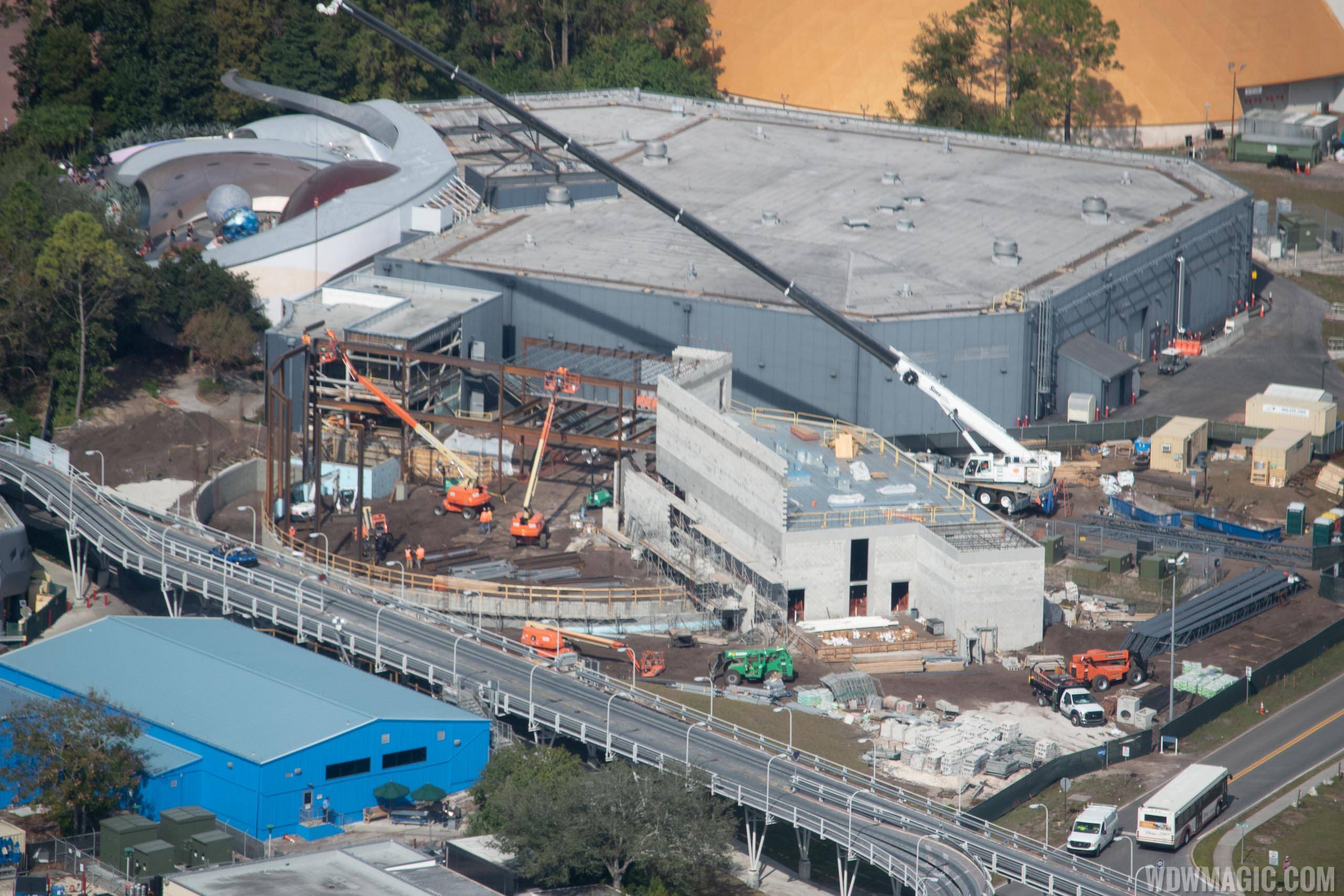 Epcot Space Restaurant construction - January 2019