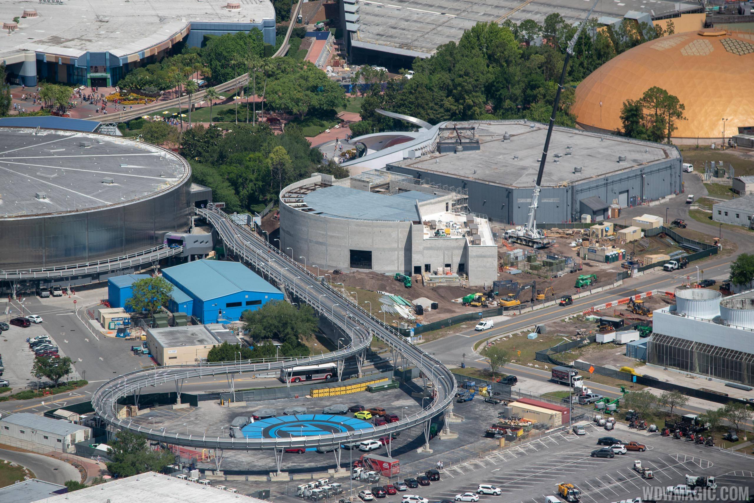 Epcot Space Restaurant construction - May 2019