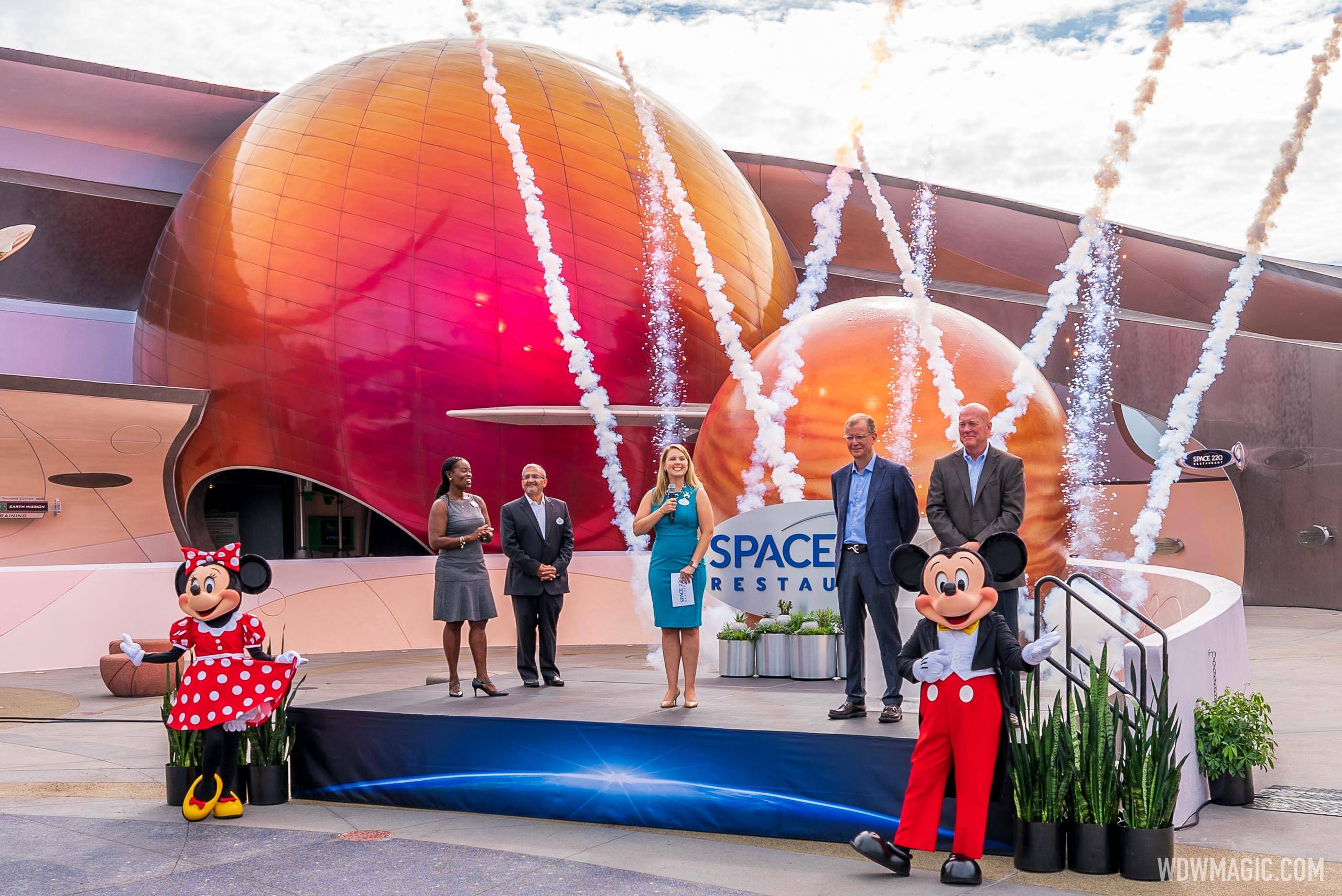Mickey and Minnie help to open Space 220