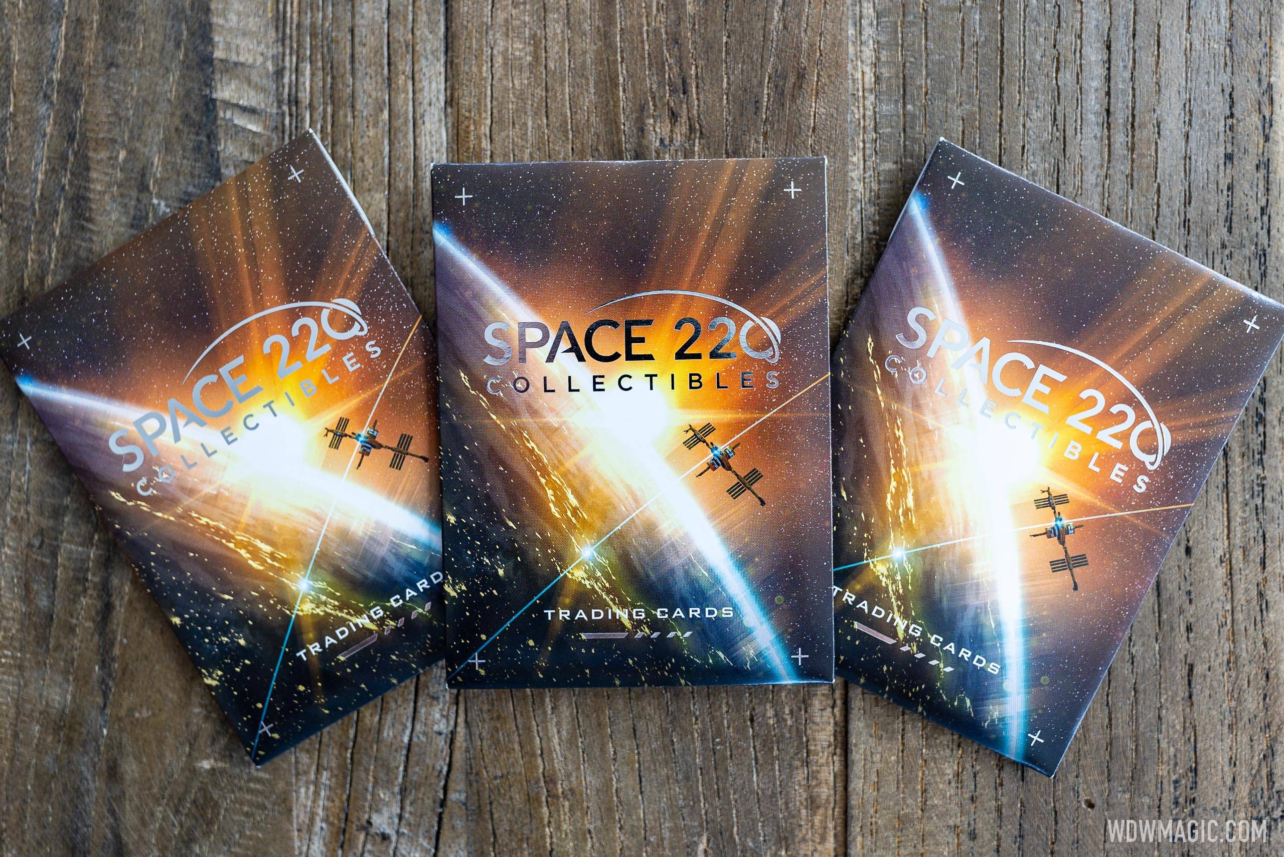 Space 220 Trading Card packs each contain five cards
