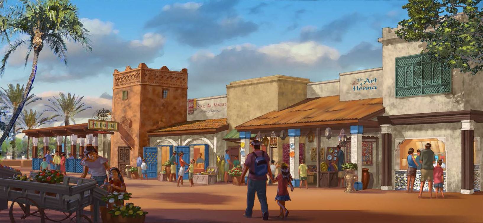 PHOTO - Disney releases more details and concept art for Epcot's Spice Road Table