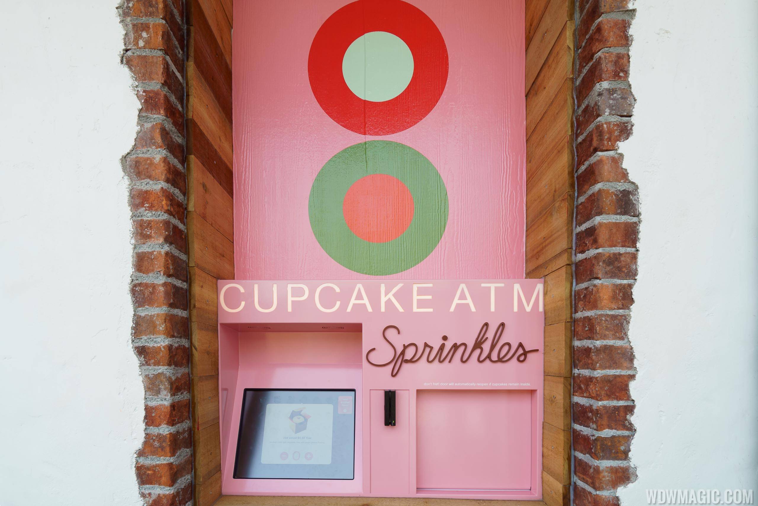 Cupcake ATM at Sprinkles in Disney Springs