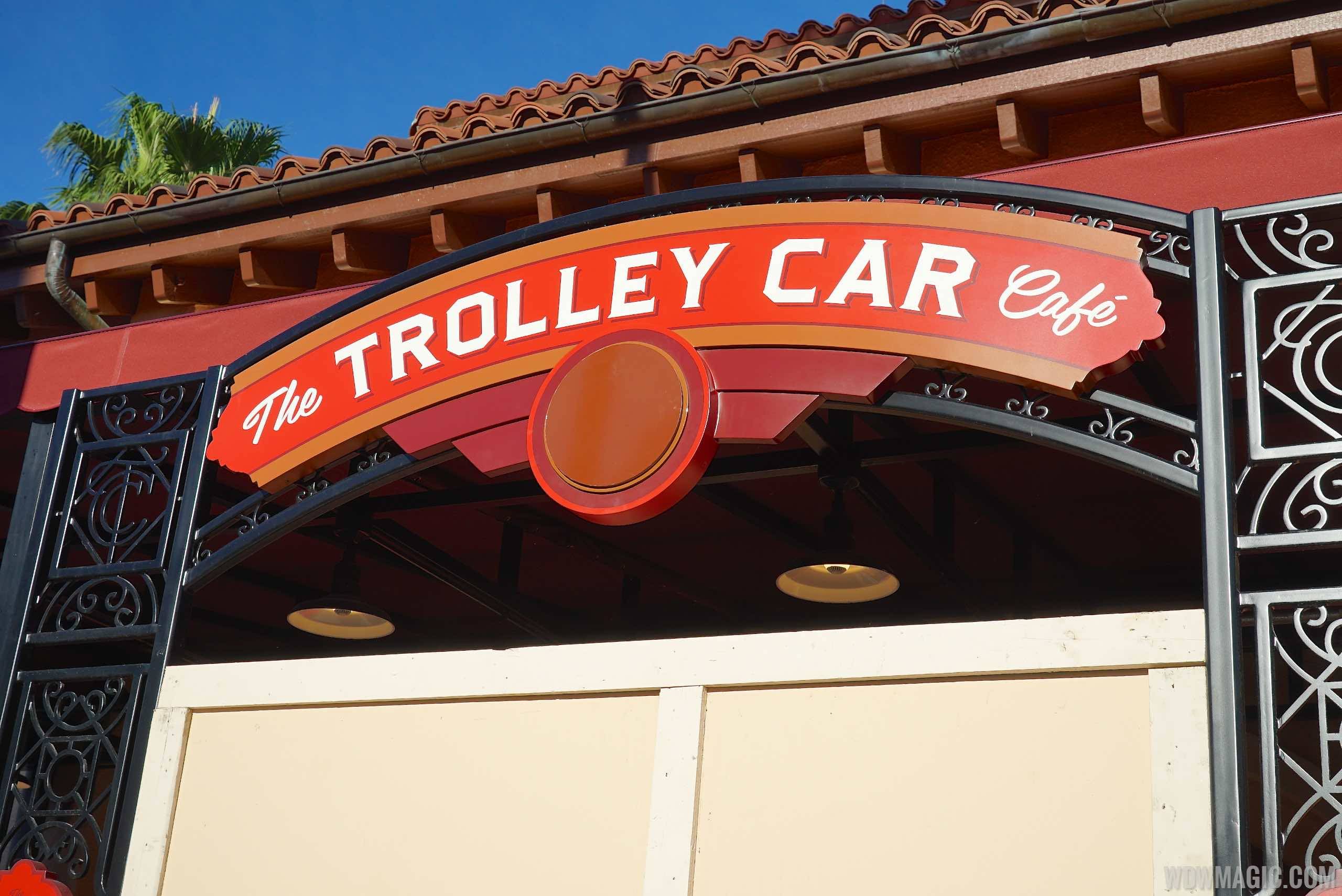 Trolley Car Cafe signage