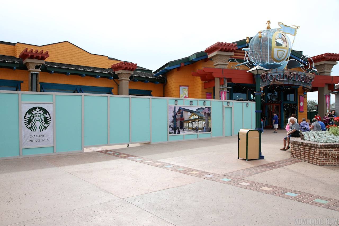 PHOTOS - Starbucks Downtown Disney Marketplace concept art and construction pictures