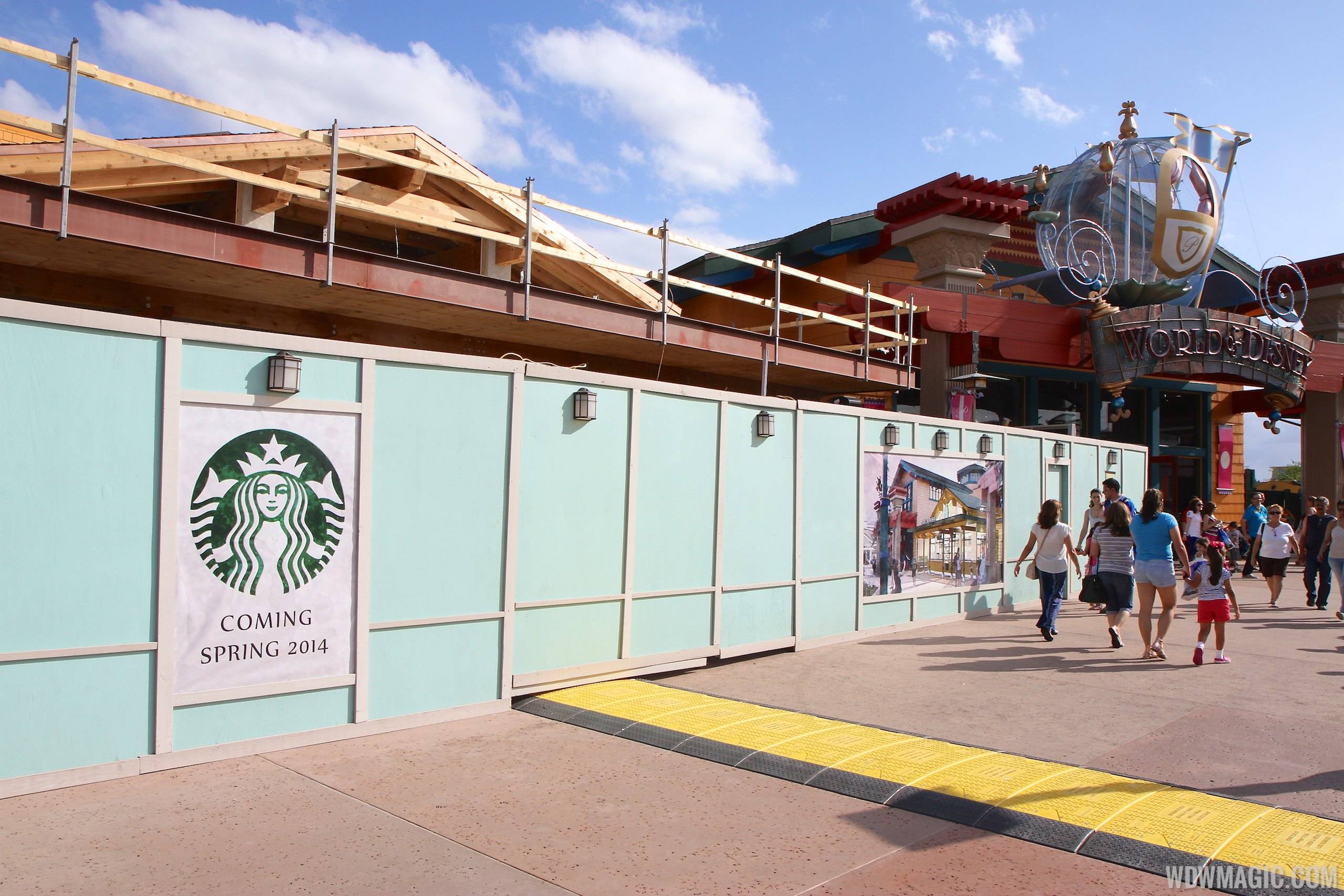 PHOTOS - Starbucks Marketplace construction at Downtown Disney