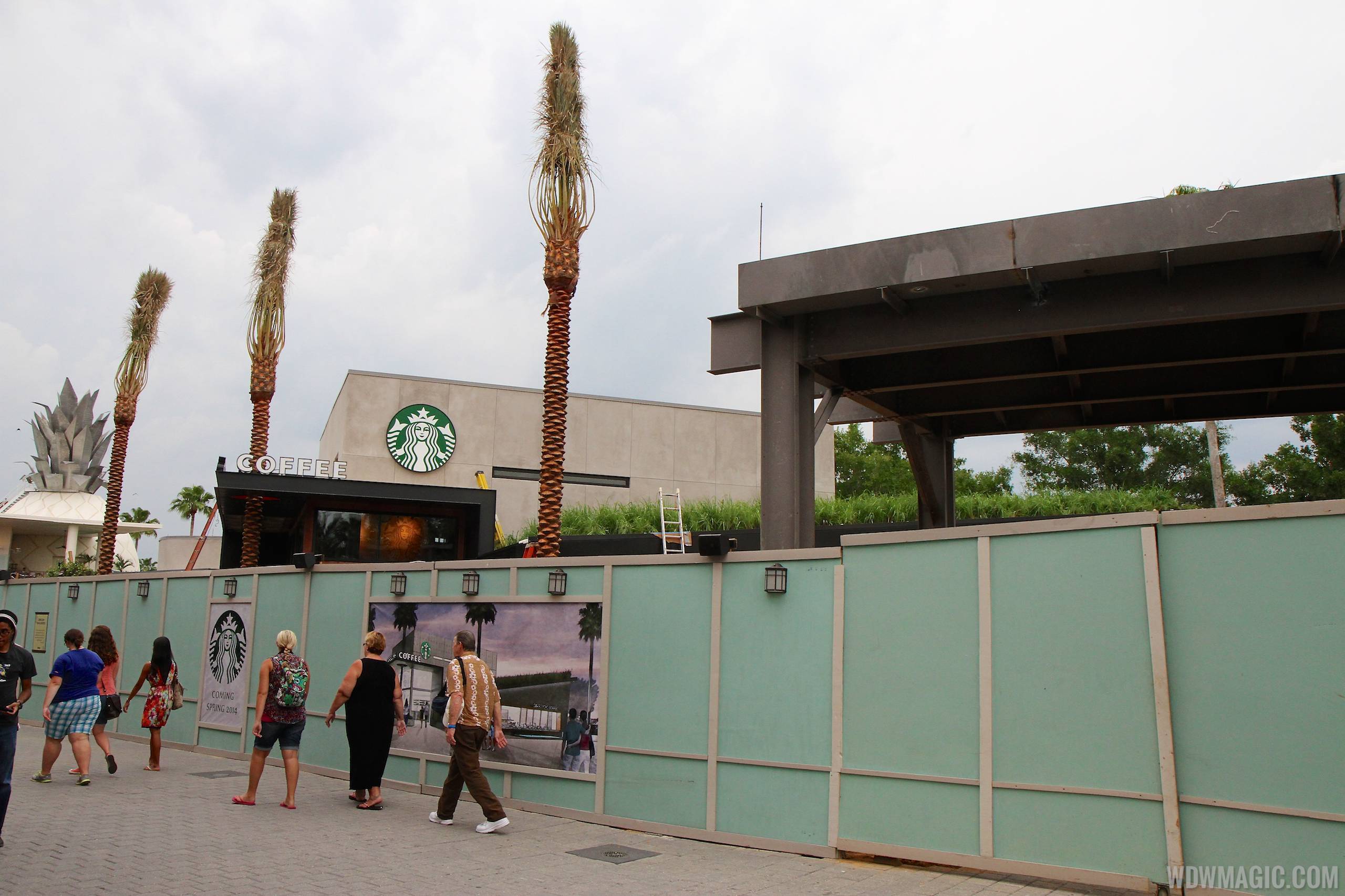 PHOTOS - Signs up as Starbucks West Side nears opening
