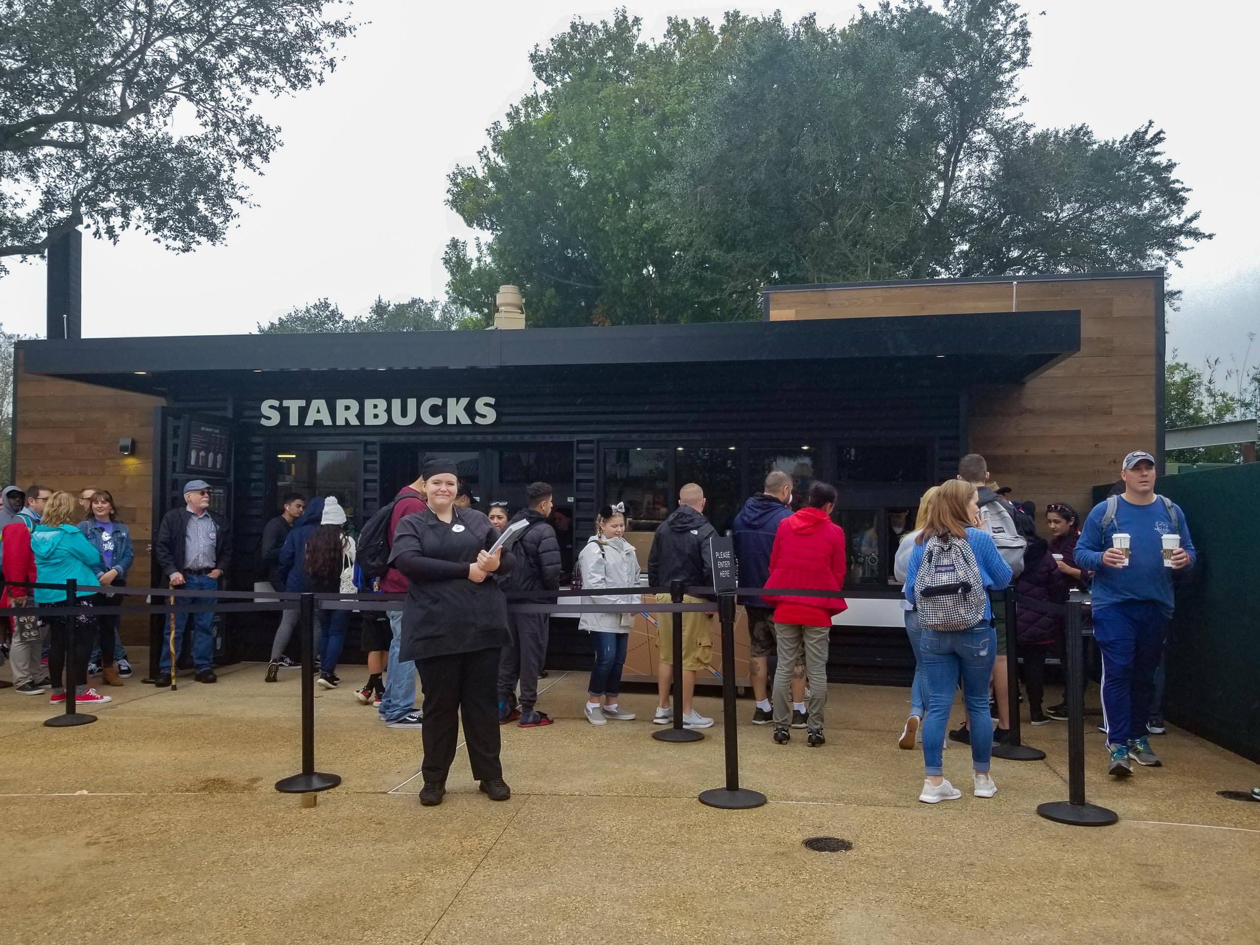 PHOTO - Epcot's temporary Starbucks Traveler's Café is now open