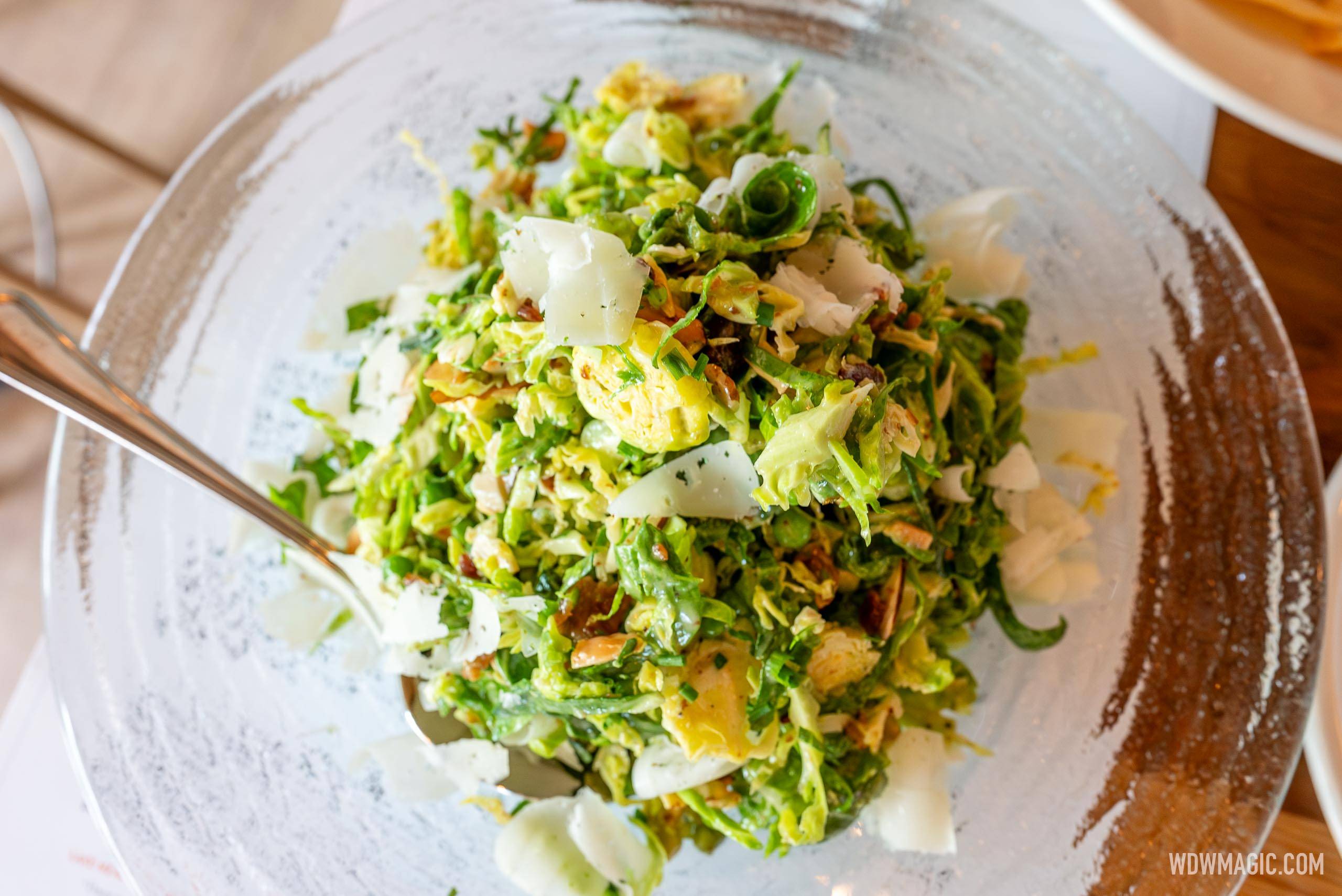 Shaved brussels sprouts salad