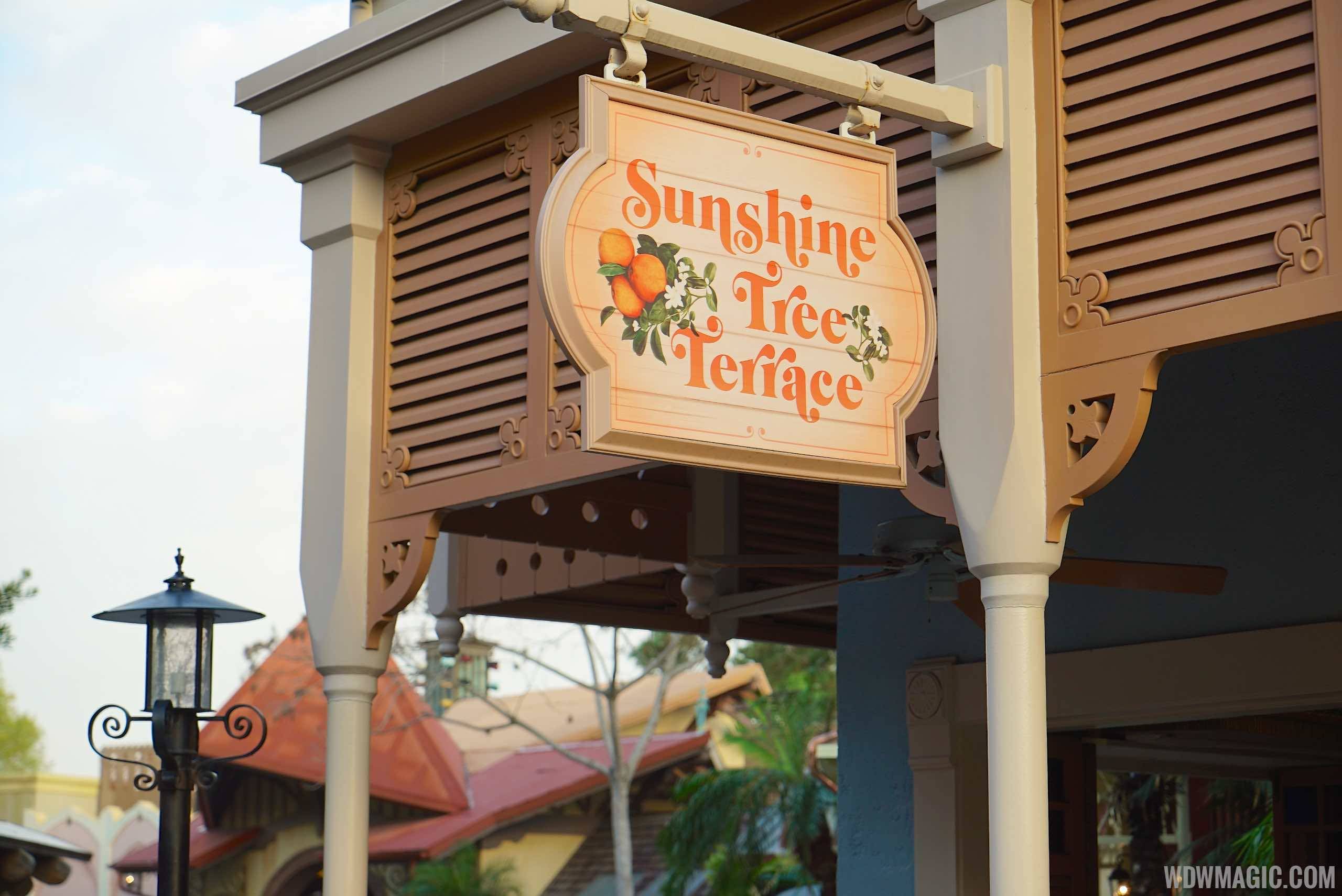 Sunshine Tree Terrace sign