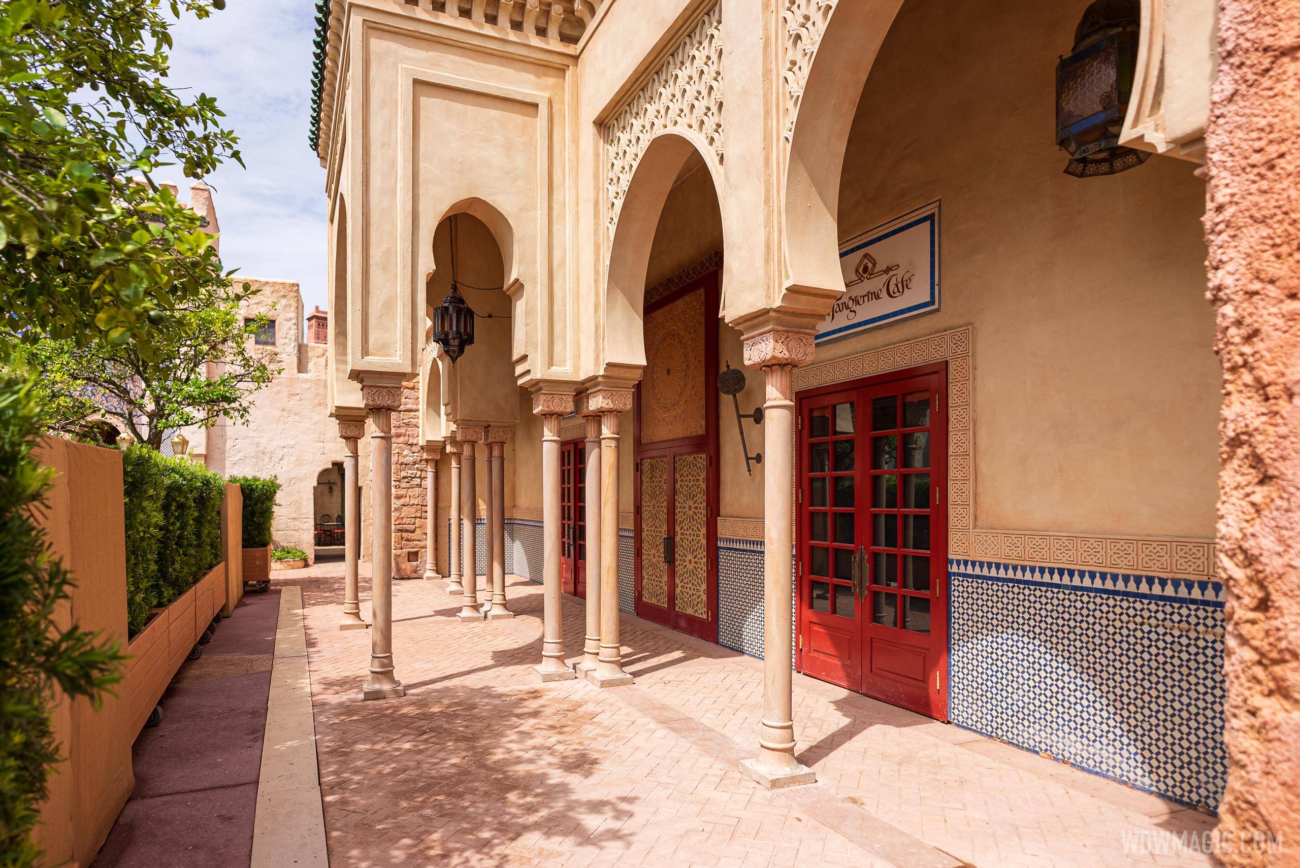 Tangierine Cafe and Morocco Pavilion area refurbishment - June 23 2021