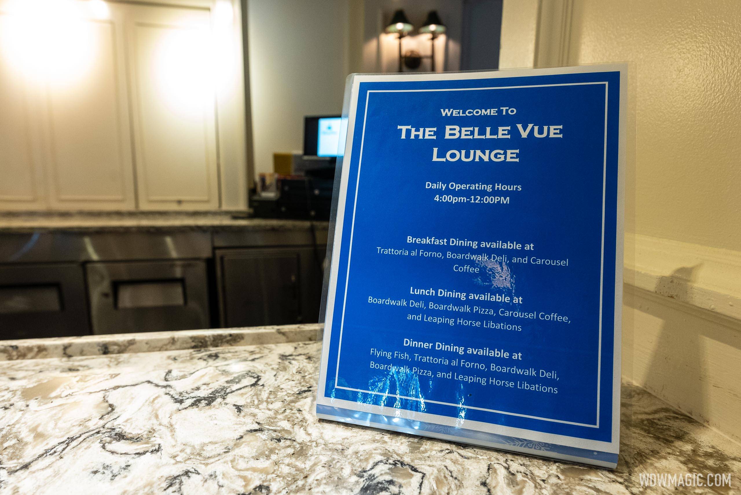 Belle Vue Lounge at Disney's BoardWalk no longer serves breakfast