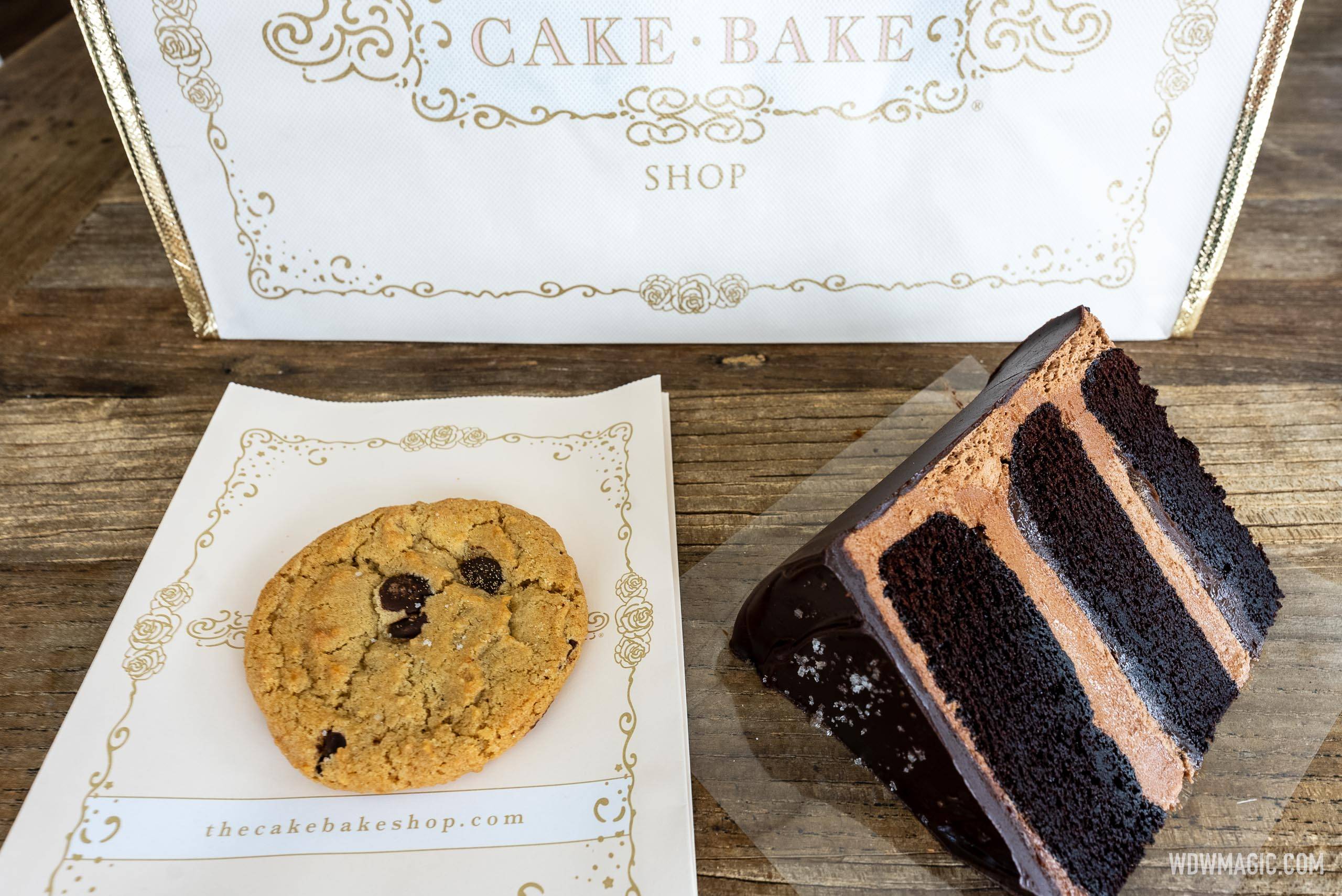 The Cake Bake Shop Chocolate Chip Cookie and Gwendolyn's Famous Earl's Court Chocolate Cake