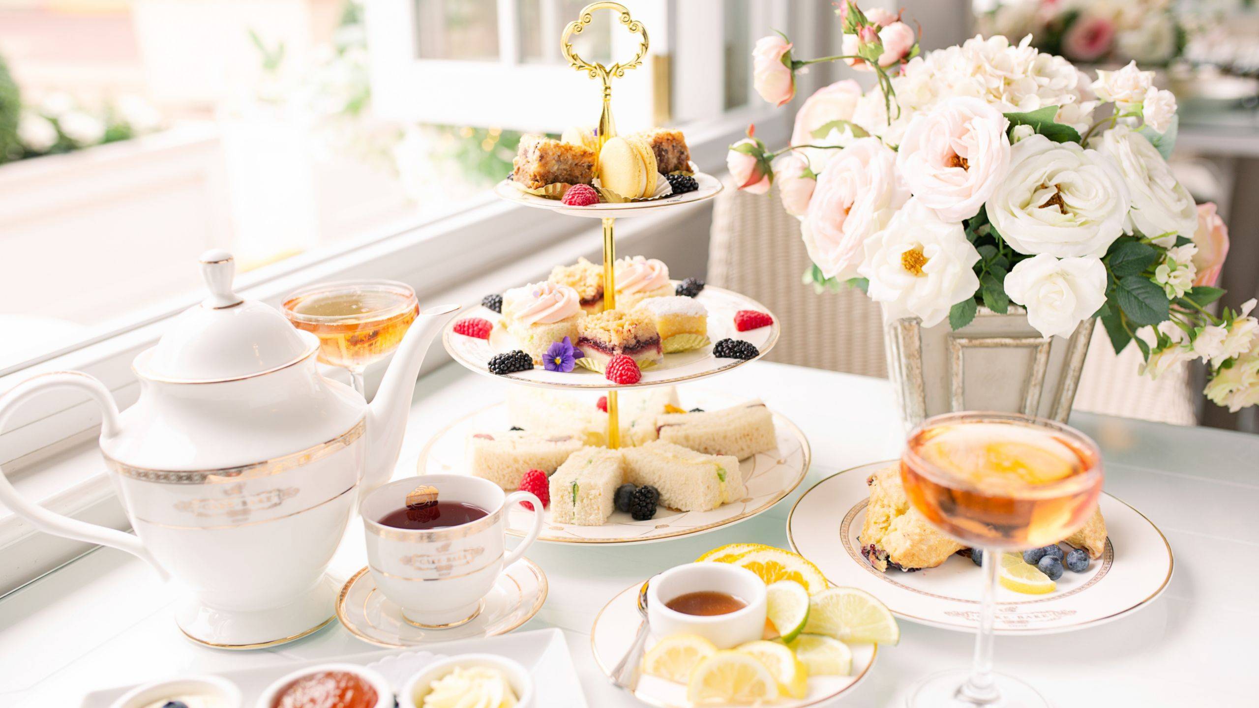 Roses of Gold Afternoon Tea at The Cake Bake Shop