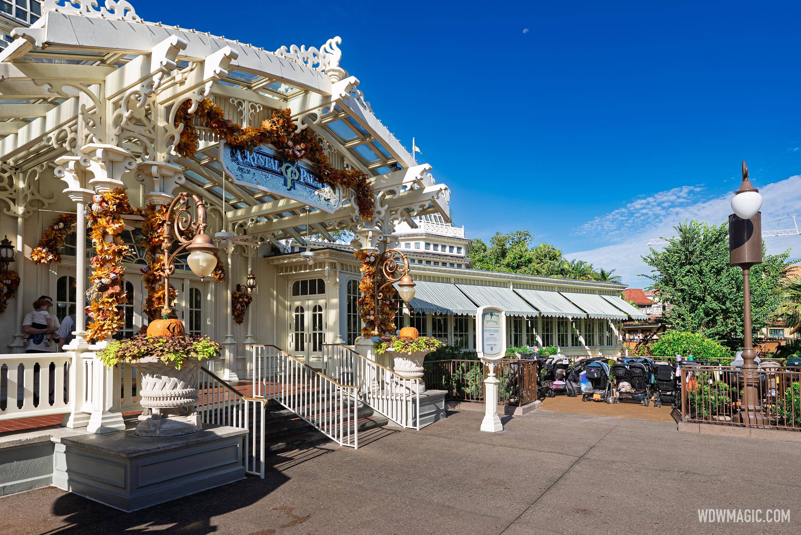 Crystal Palace Stroller Parking Opens at Magic Kingdom