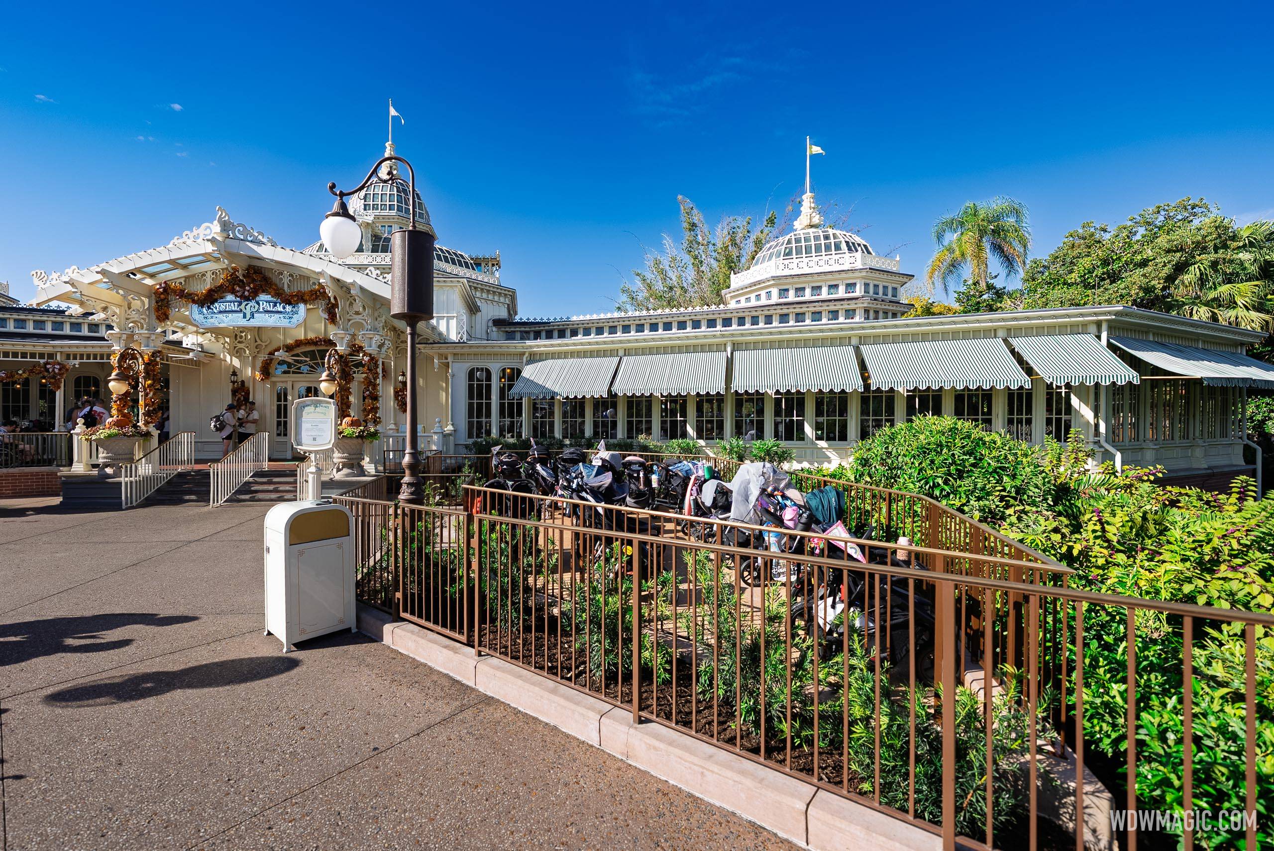 Crystal Palace Stroller Parking Opens at Magic Kingdom