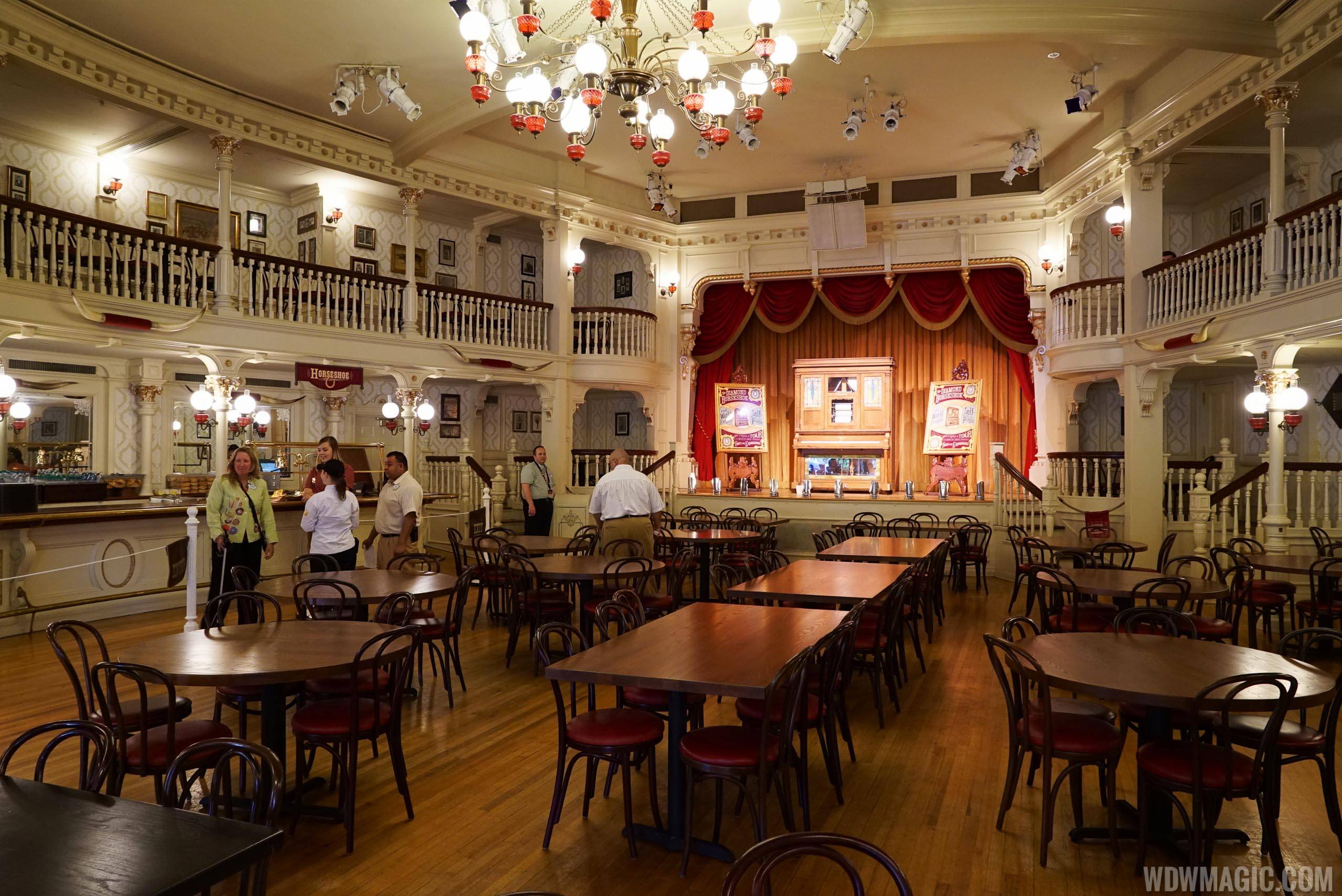 The Diamond Horseshoe opening for dinner during the holiday week