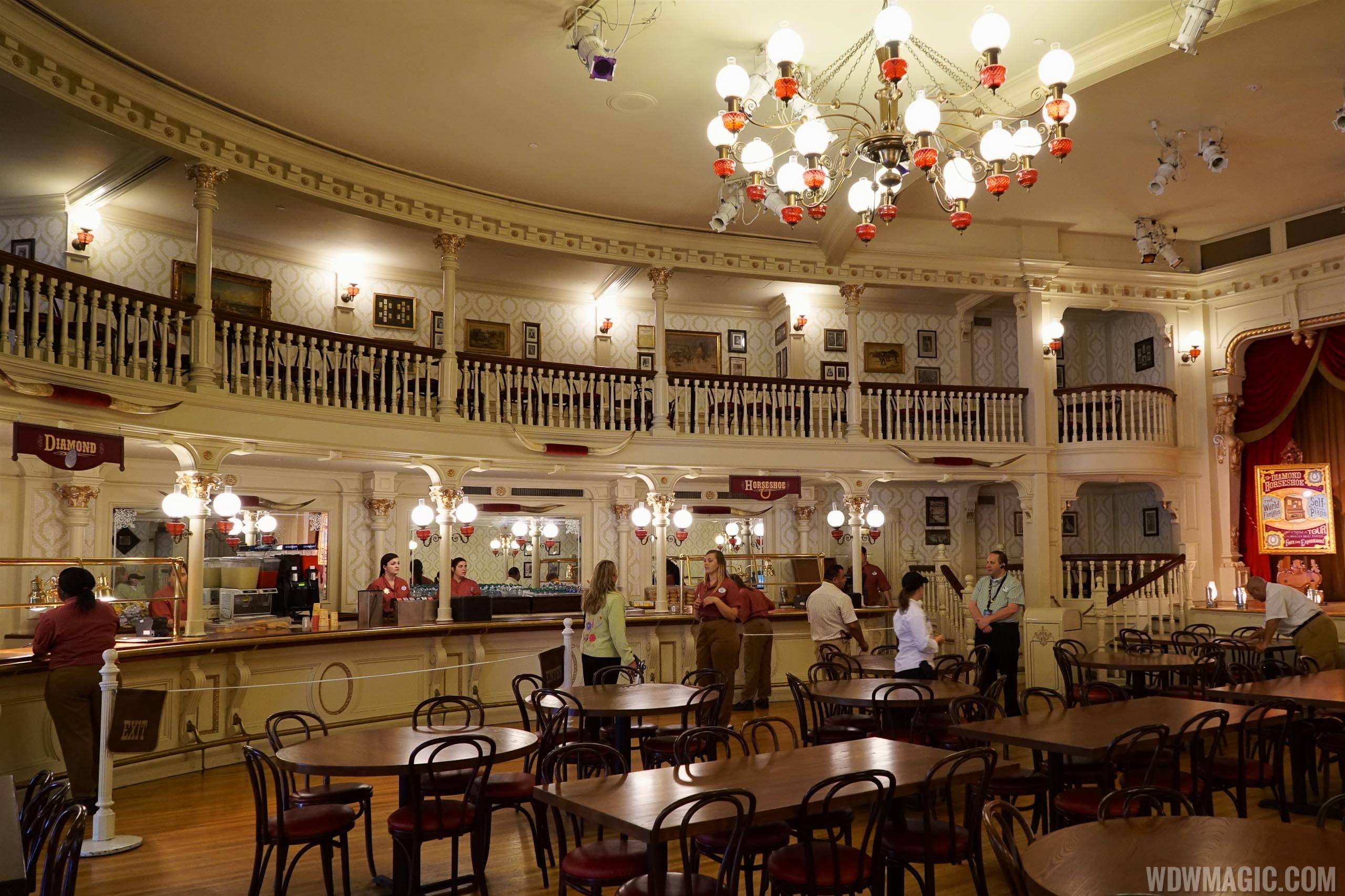 Diamond Horseshoe opening soon for table service lunch and dinner