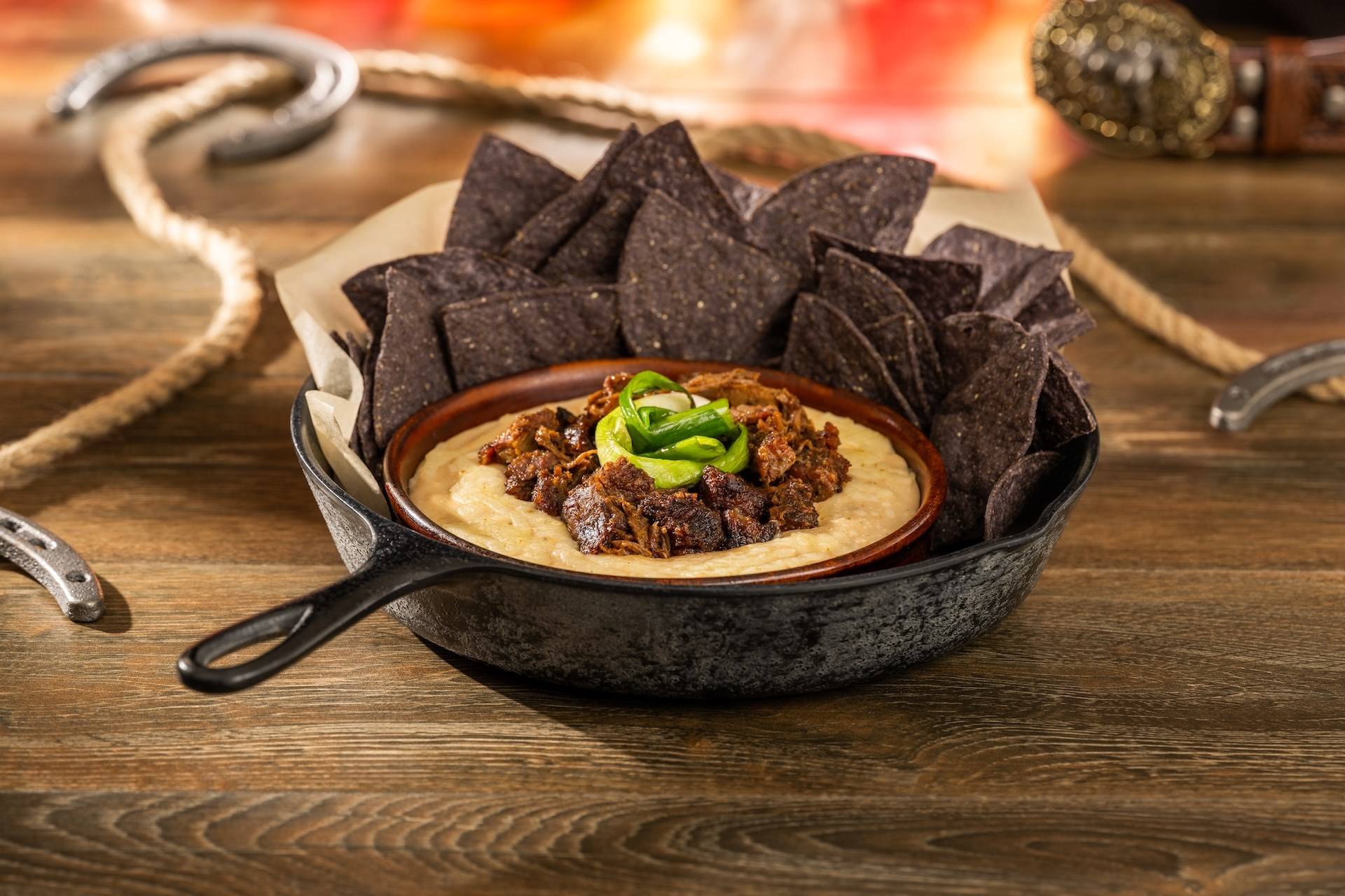 Queso Fundido with Barbecue Burnt Ends