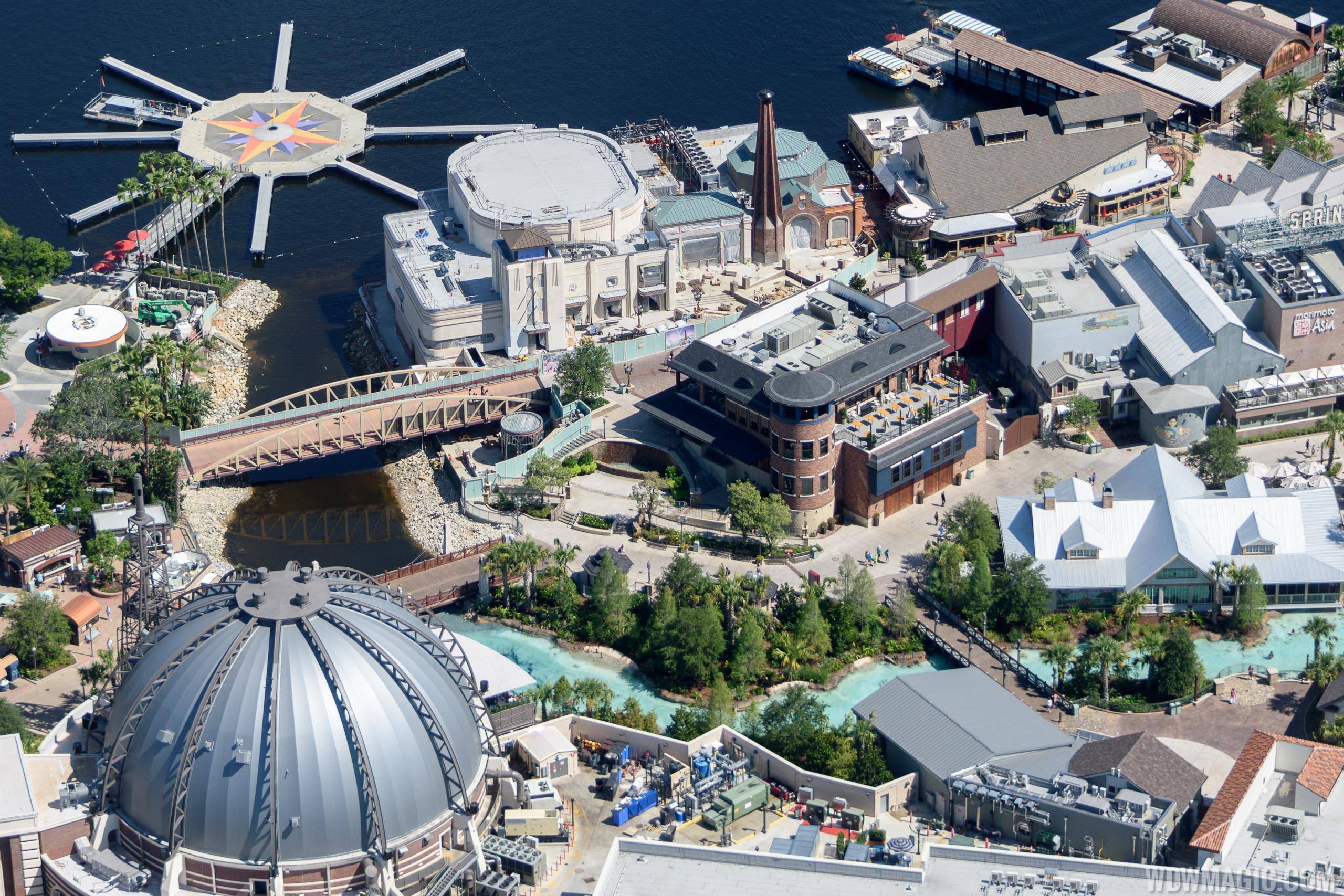 PHOTOS - Aerial views of The Edison nearing completion at Disney Springs