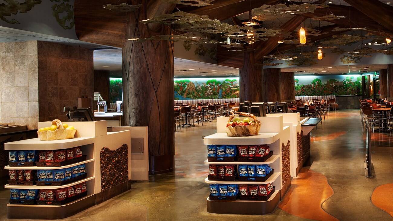 Entrance to The Mara quick-service restaurant at Disney’s Animal Kingdom Lodge