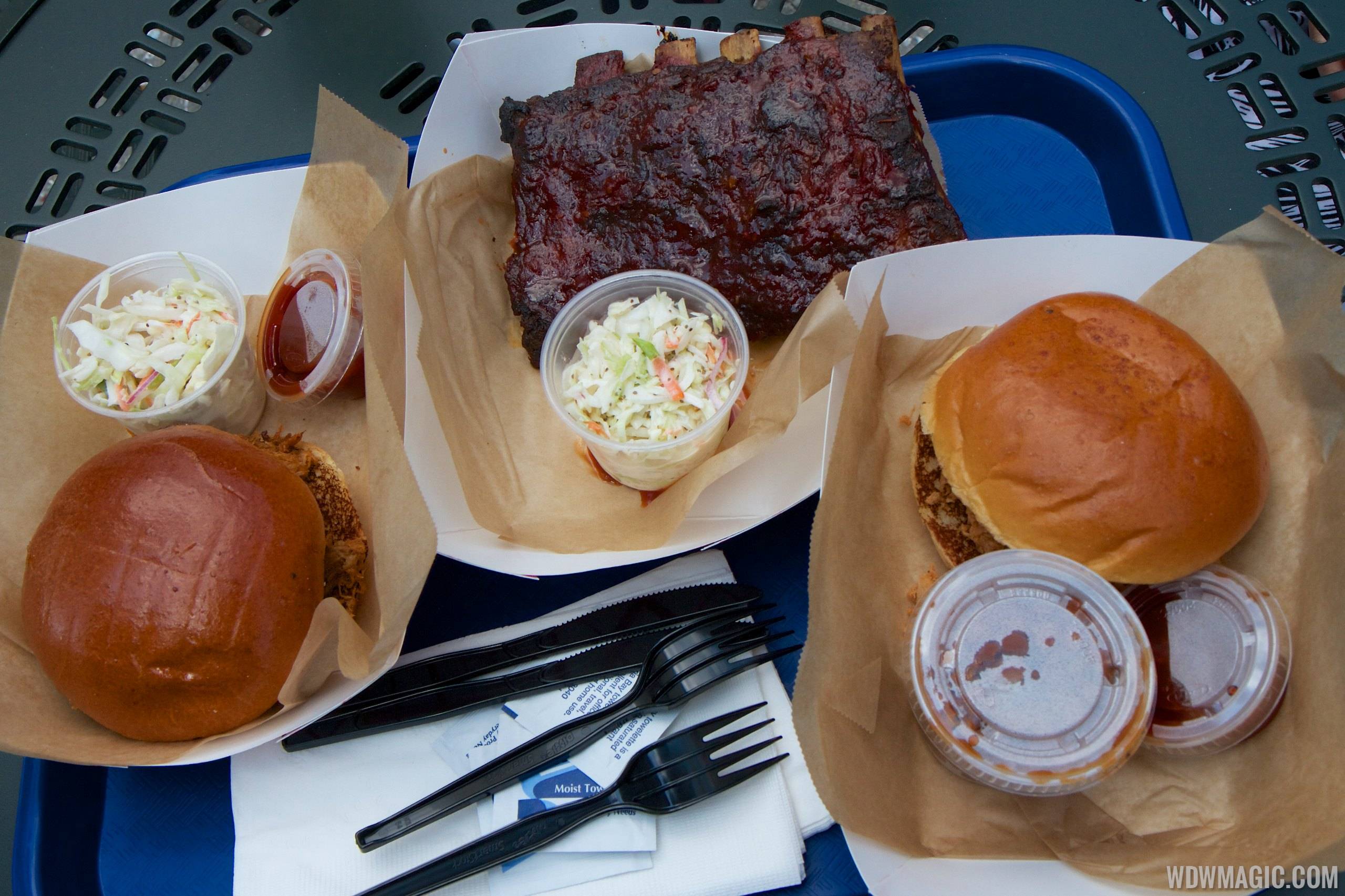 The Smokehouse - Pulled chicken, pulled pork and half rack of ribs