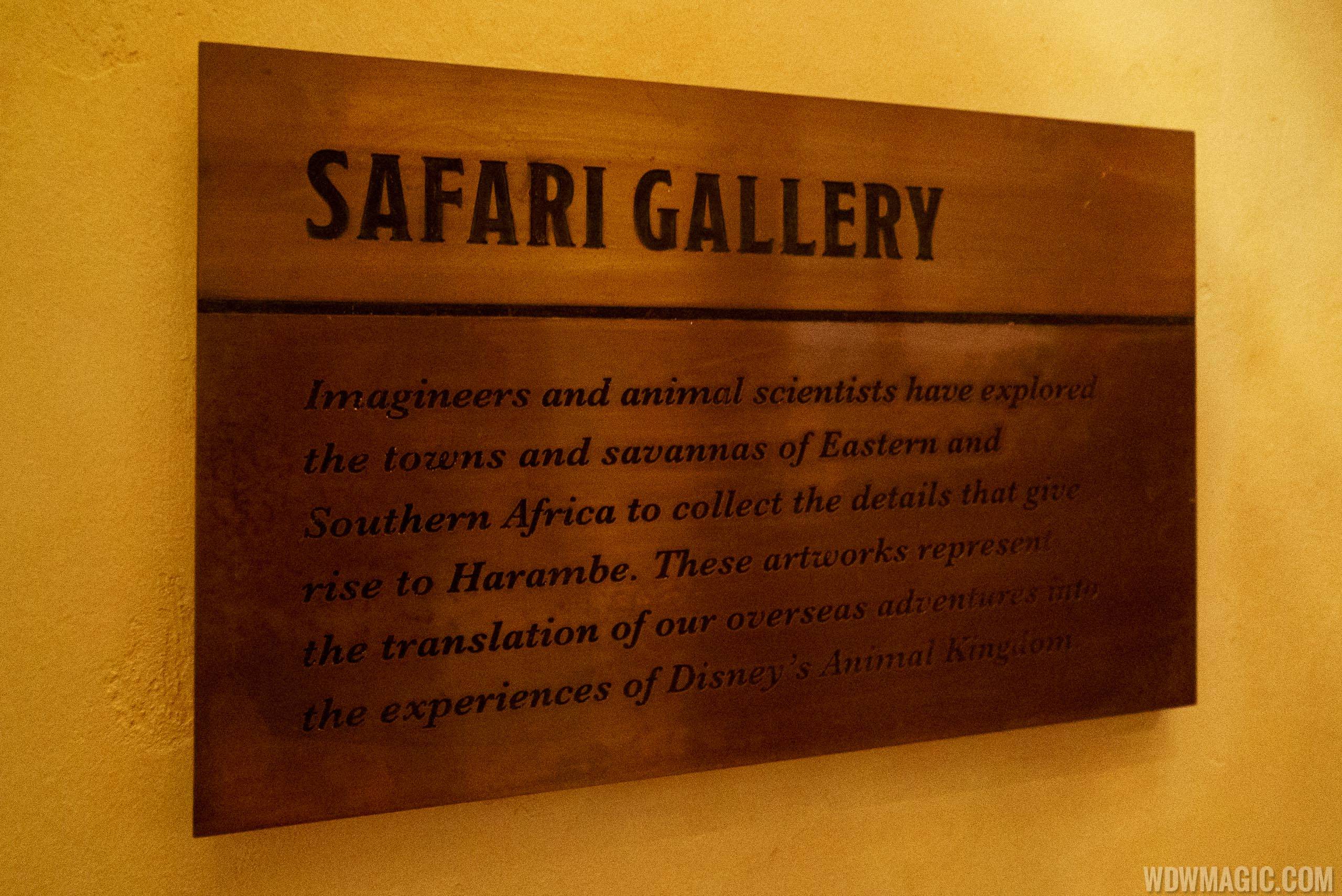 Tiffins - Safari Gallery sign