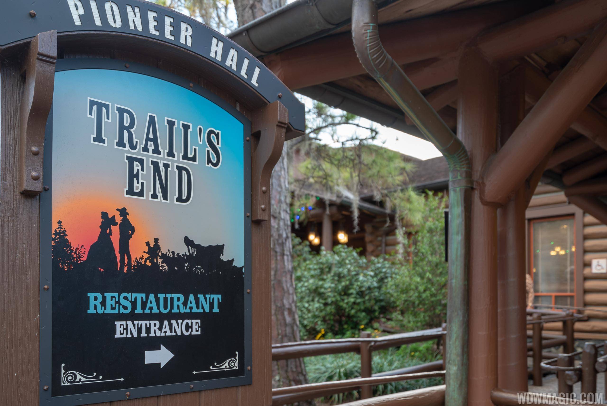 Trail's End Restaurant at Disney's Fort Wilderness now closed and will reopen this summer